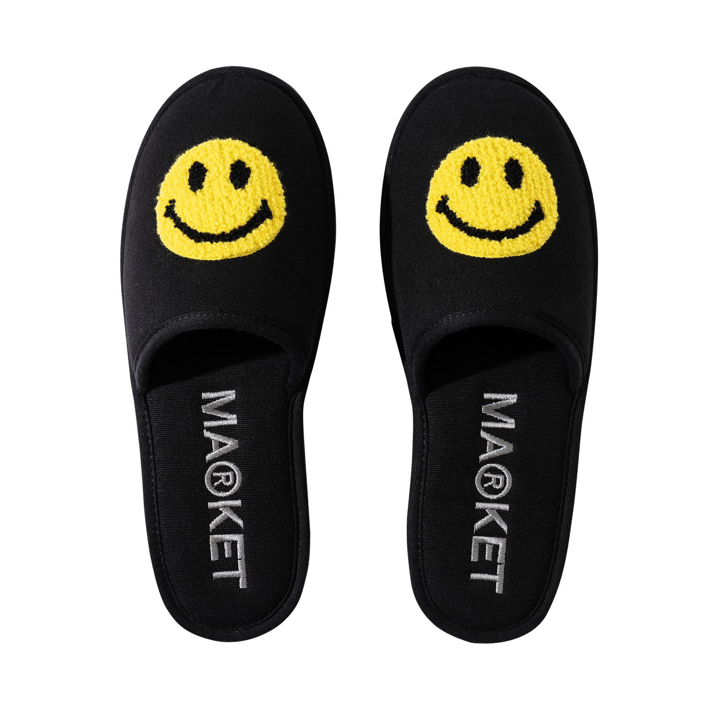 SMILEY UPSIDE DOWN HOTEL SLIPPERS