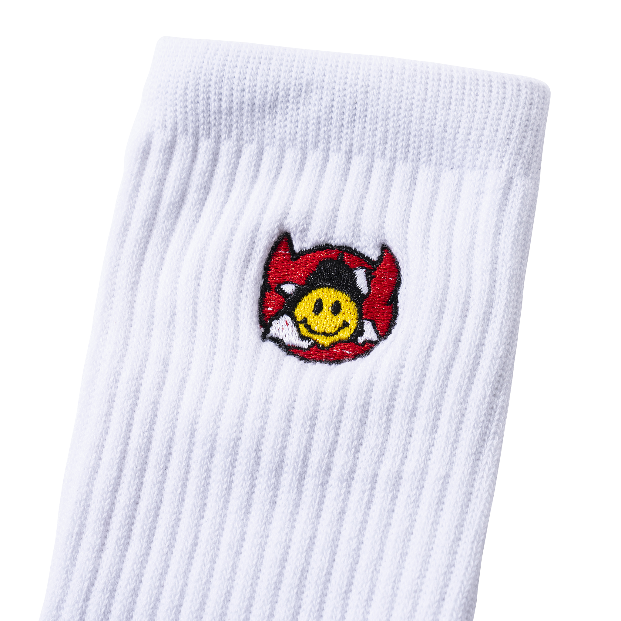 MARKET clothing brand SMILEY INNER PEACE SOCKS. Find more graphic tees, socks, hats and small goods at MarketStudios.com. Formally Chinatown Market.