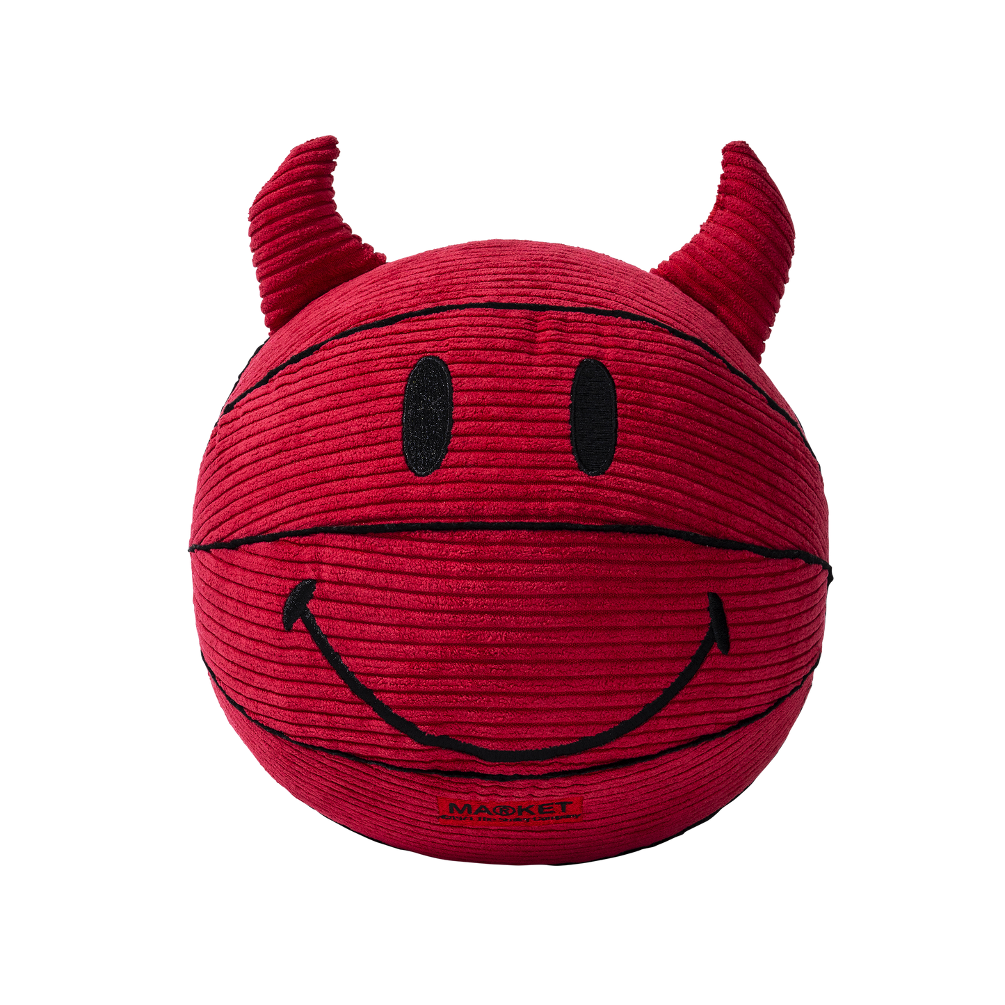 MARKET clothing brand SMILEY DEVIL PLUSH BASKETBALL. Find more homegoods and graphic tees at MarketStudios.com. Formally Chinatown Market. 