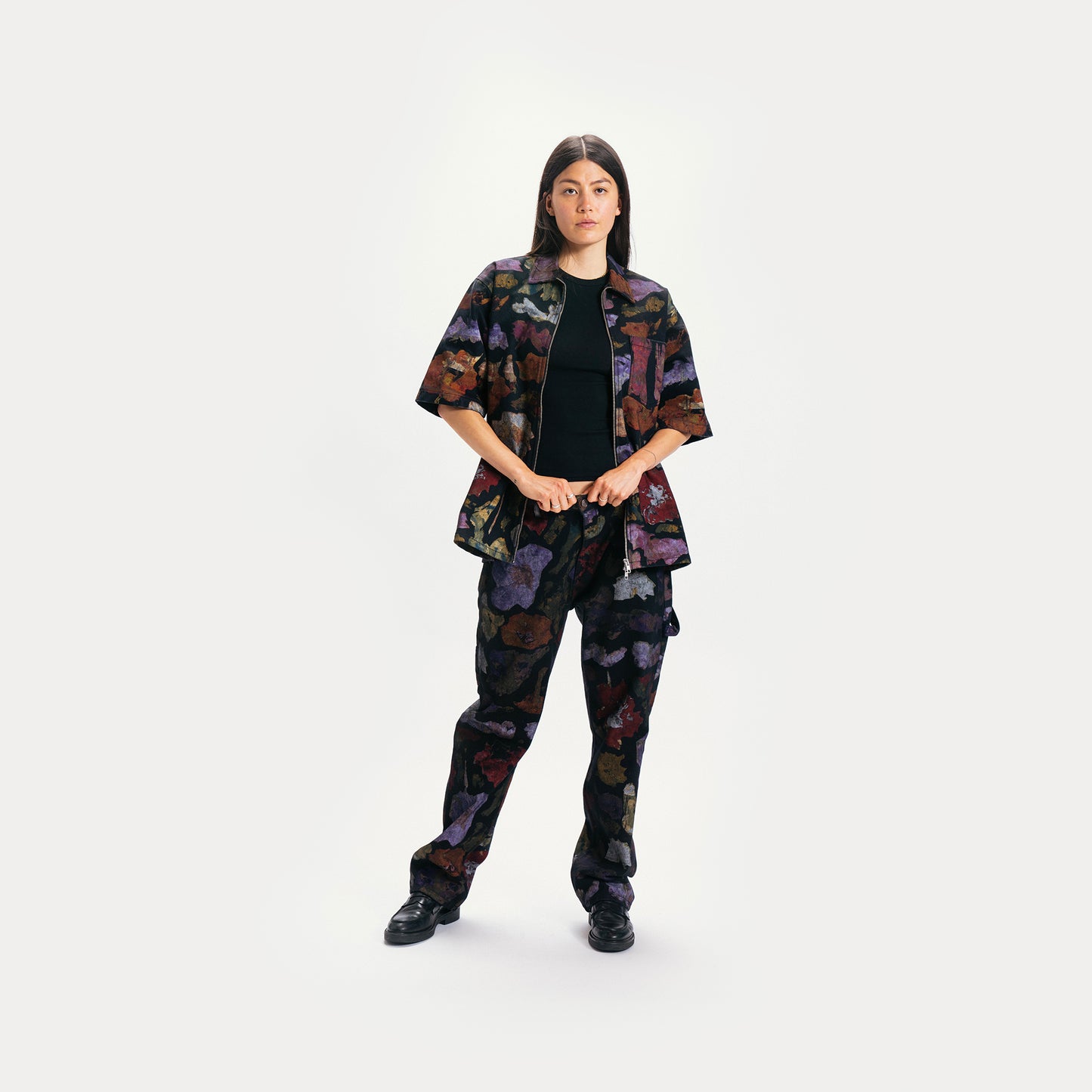 IMPRESSION FULL ZIP WORK SHIRT
