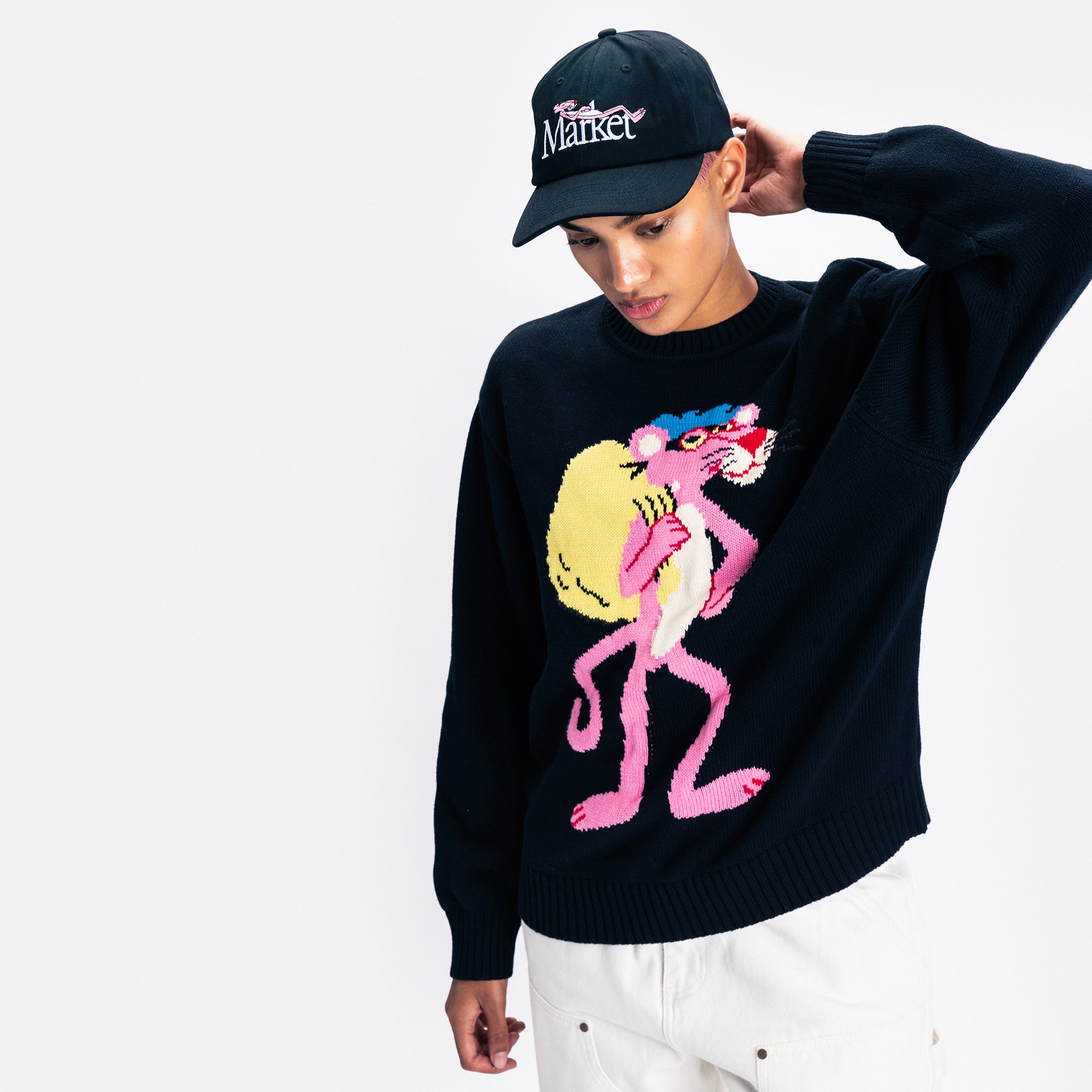 MARKET clothing brand PINK PANTHER SLEEPY 6 PANEL HAT. Find more graphic tees, hats, beanies, hoodies at MarketStudios.com. Formally Chinatown Market.