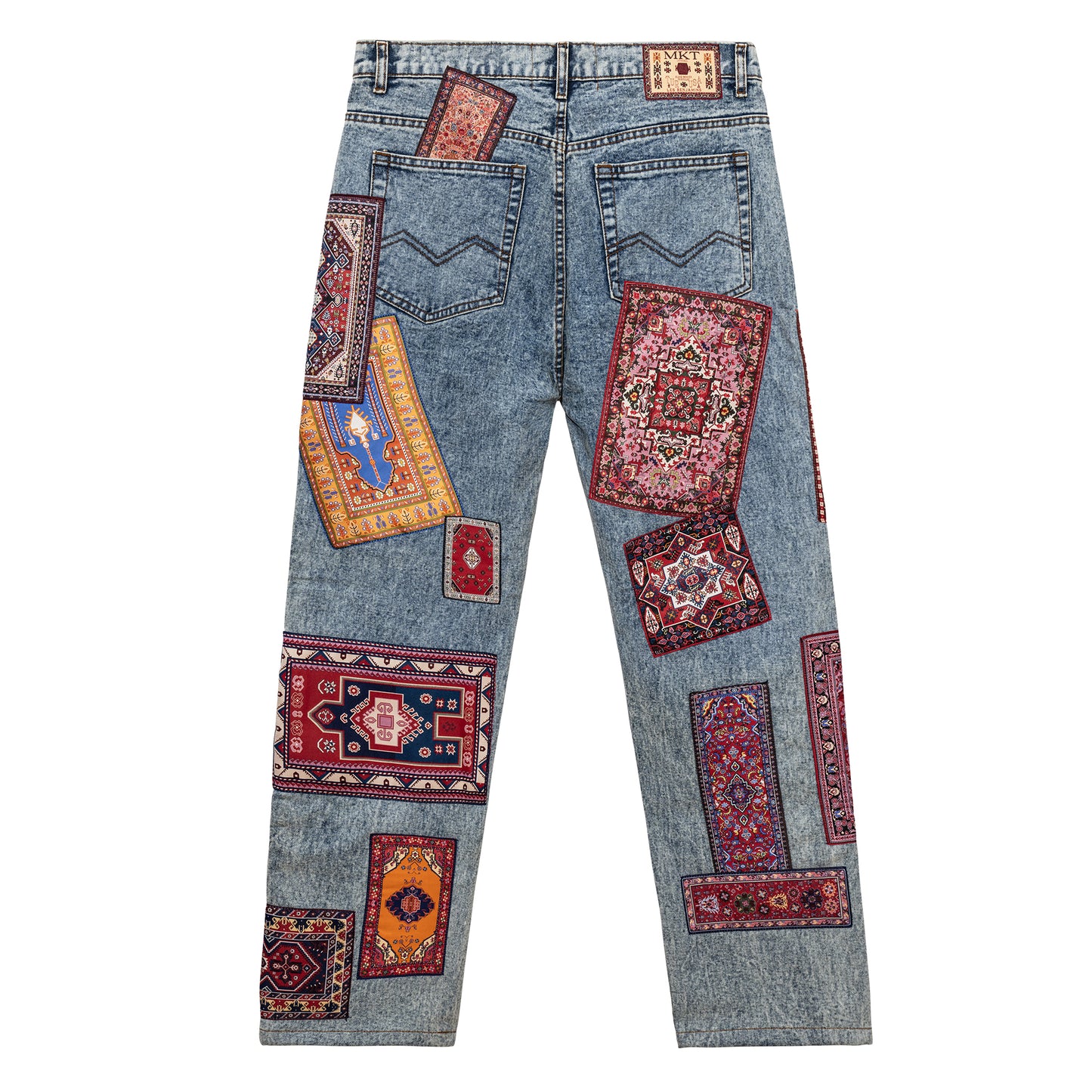 RUG DEALER LABEL DENIM PANTS