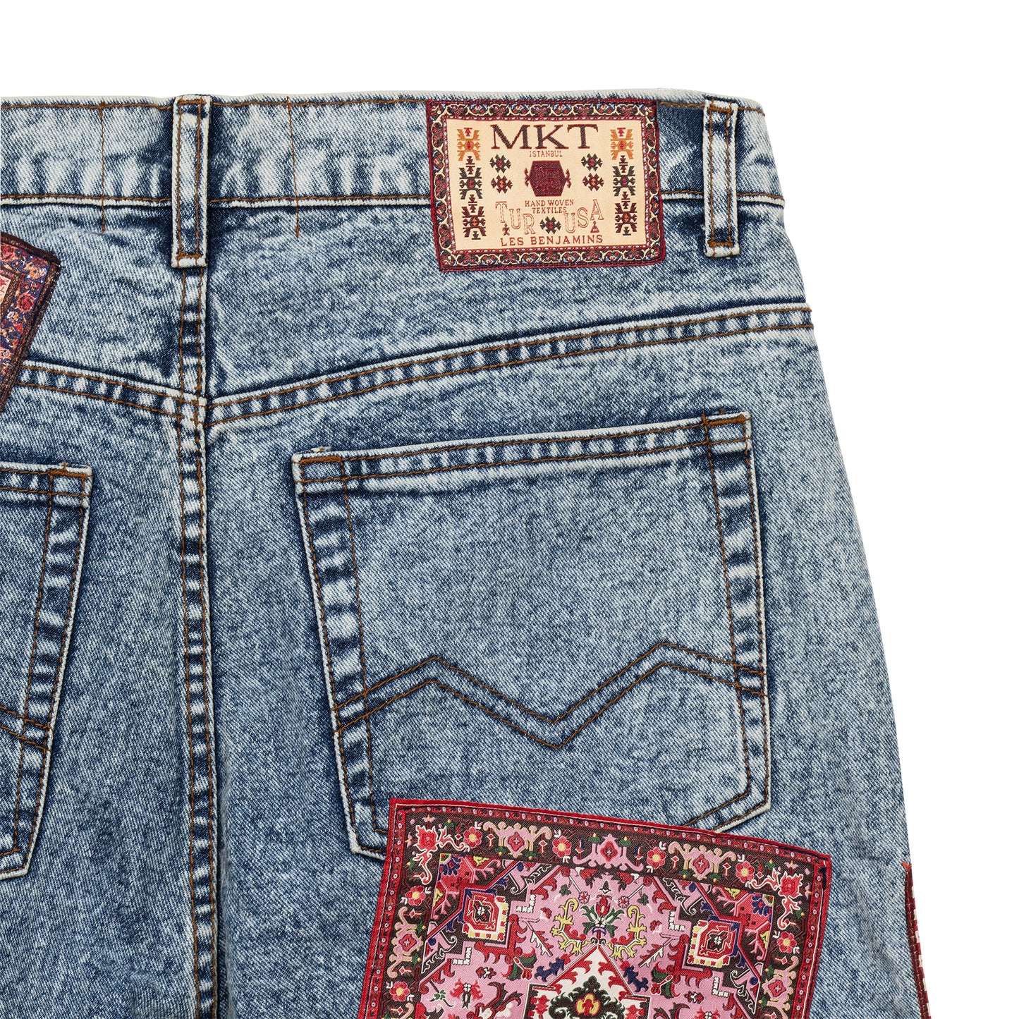 RUG DEALER LABEL DENIM PANTS