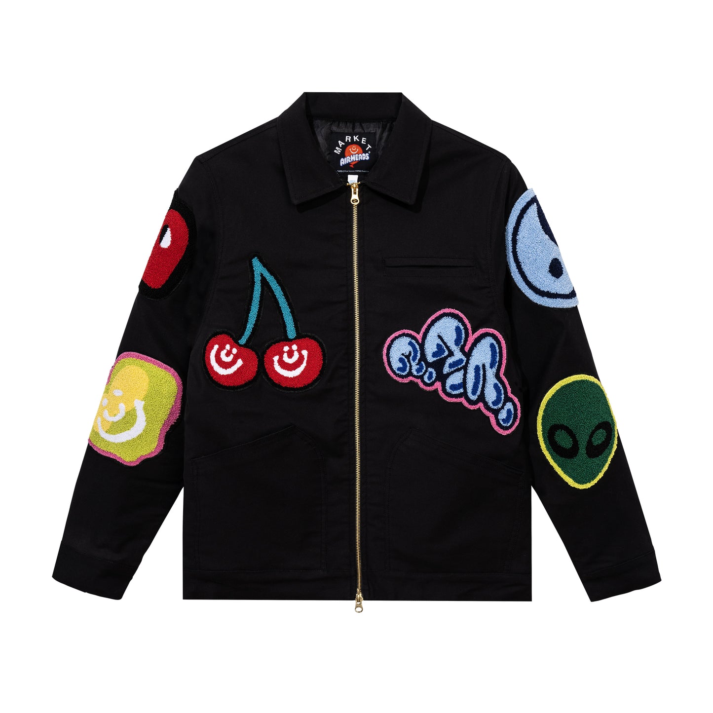 AIRHEADS FLAVOR BLASTED CHENILLE PATCH GARAGE JACKET