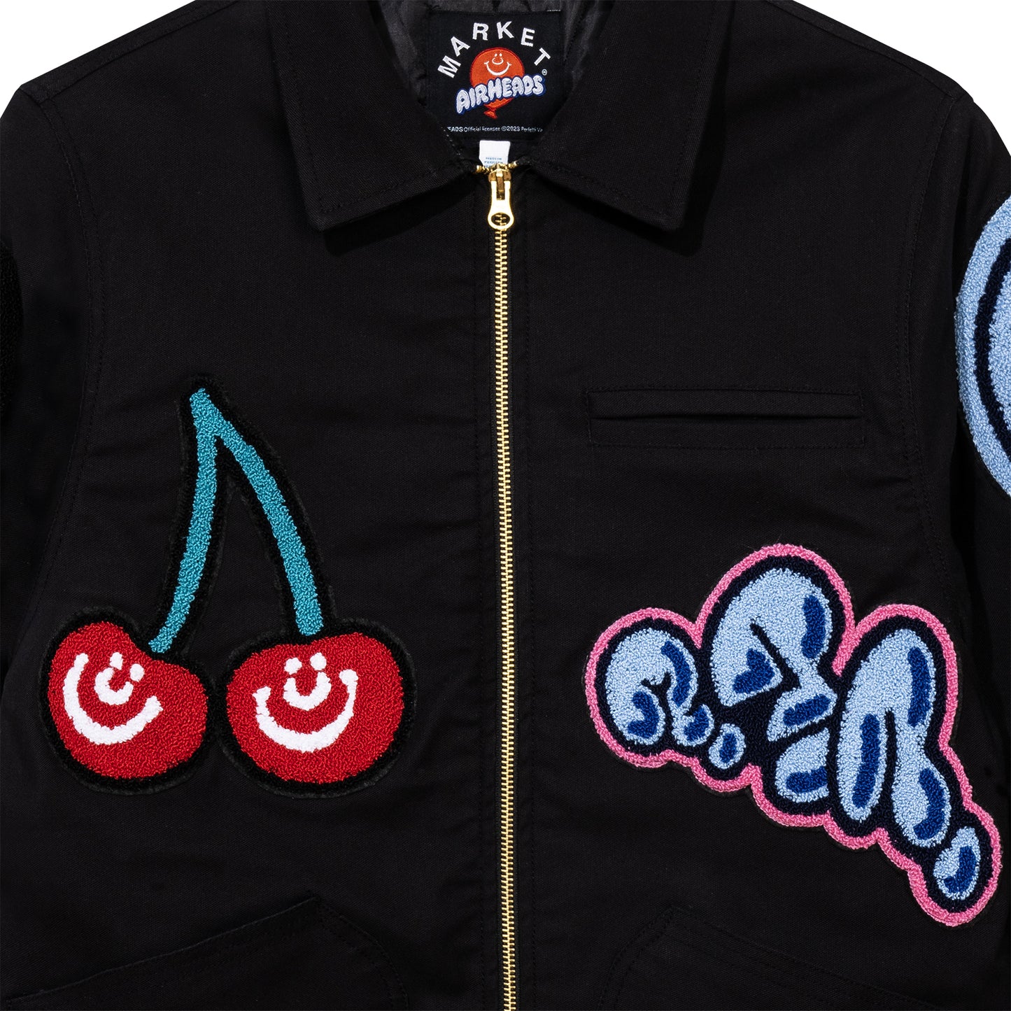 AIRHEADS FLAVOR BLASTED CHENILLE PATCH GARAGE JACKET