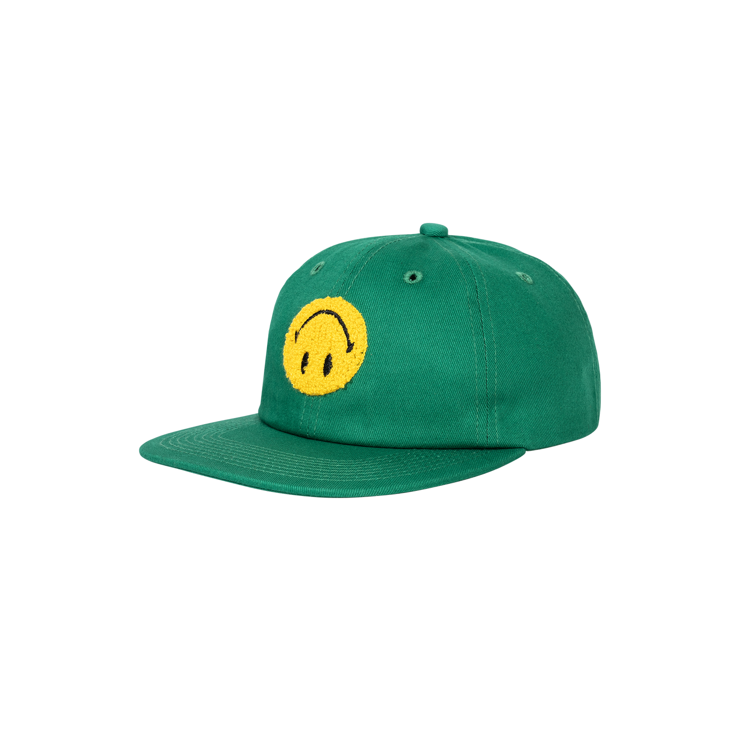 MARKET clothing brand SMILEY UPSIDE DOWN 6 PANEL HAT. Find more graphic tees, hats, beanies, hoodies at MarketStudios.com. Formally Chinatown Market. 