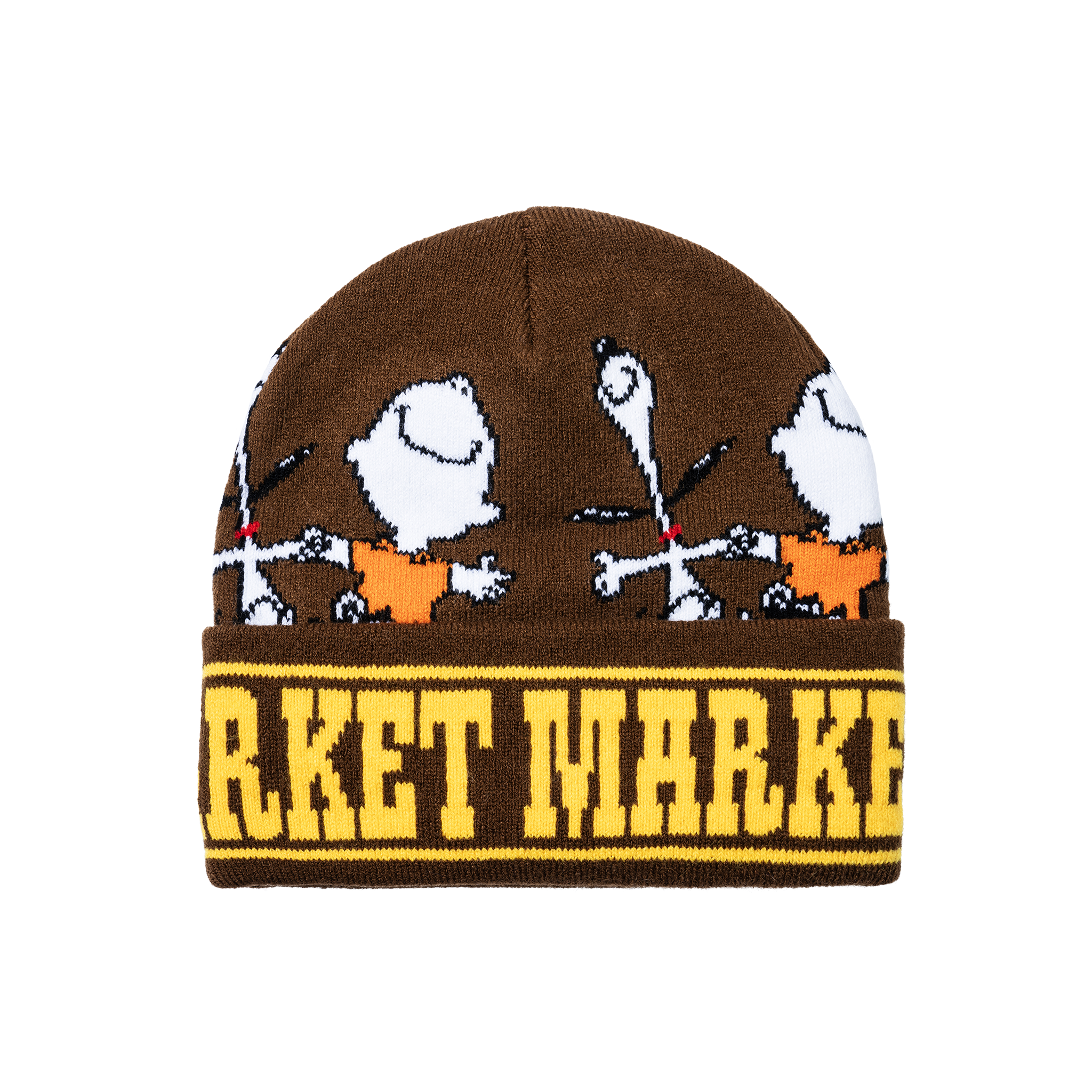 MARKET clothing brand PEANUTS DANCING BEANIE. Find more graphic tees, hats, beanies, hoodies at MarketStudios.com. Formally Chinatown Market.