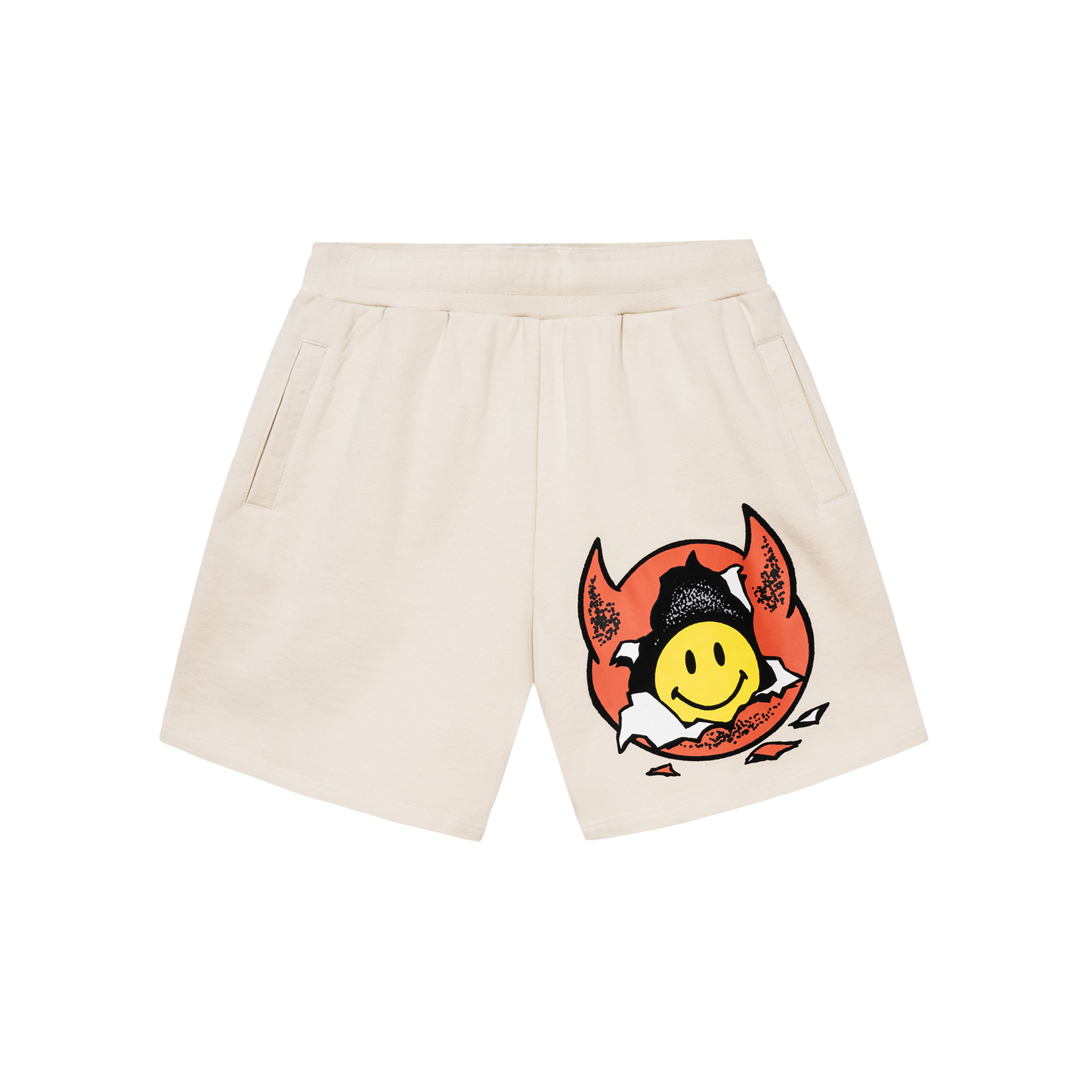 SMILEY INNER PEACE SWEATSHORTS