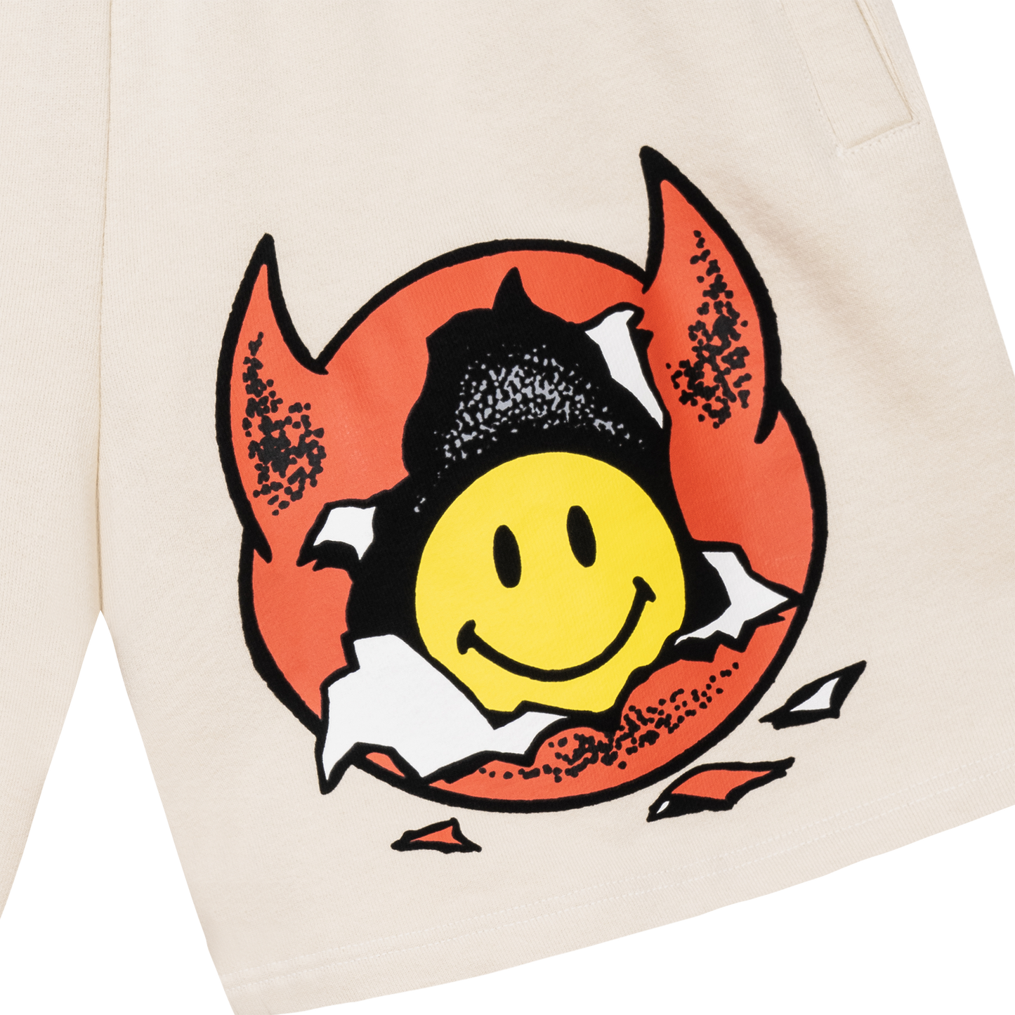 SMILEY INNER PEACE SWEATSHORTS