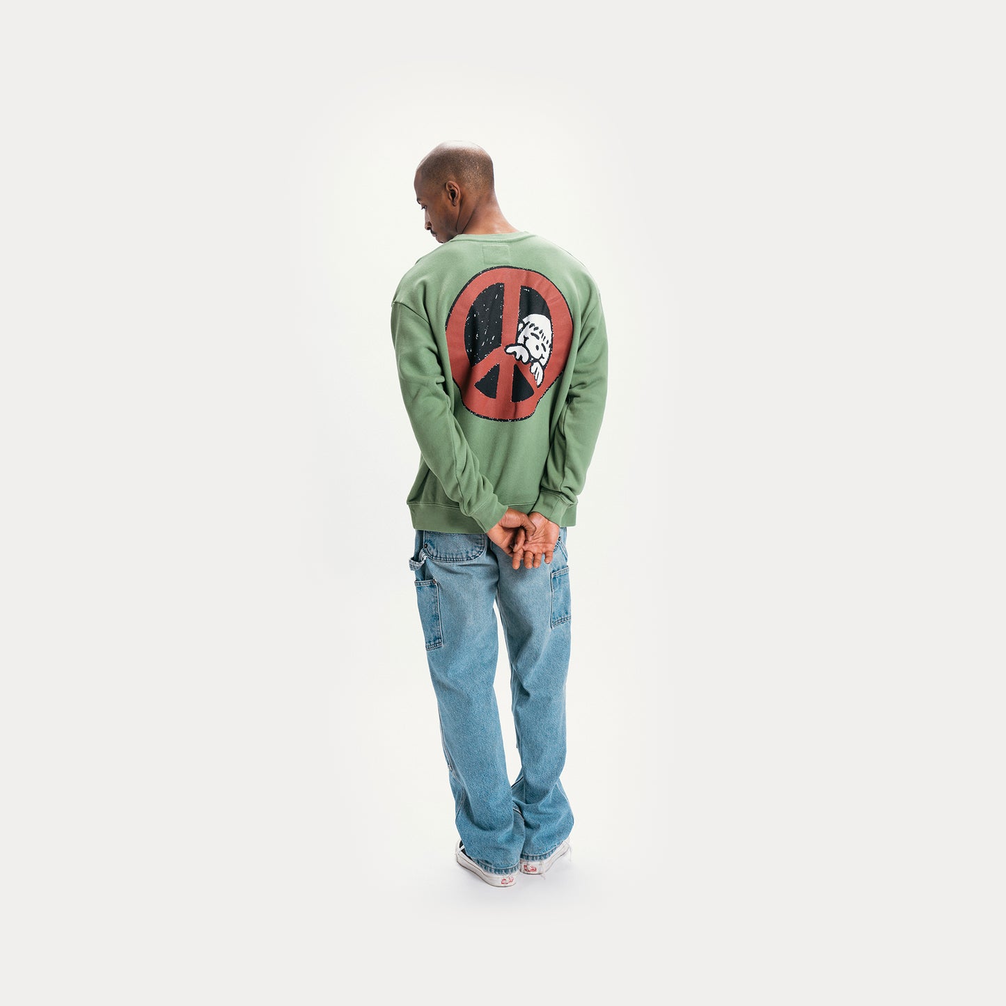 PEEKING THROUGH CREWNECK SWEATSHIRT