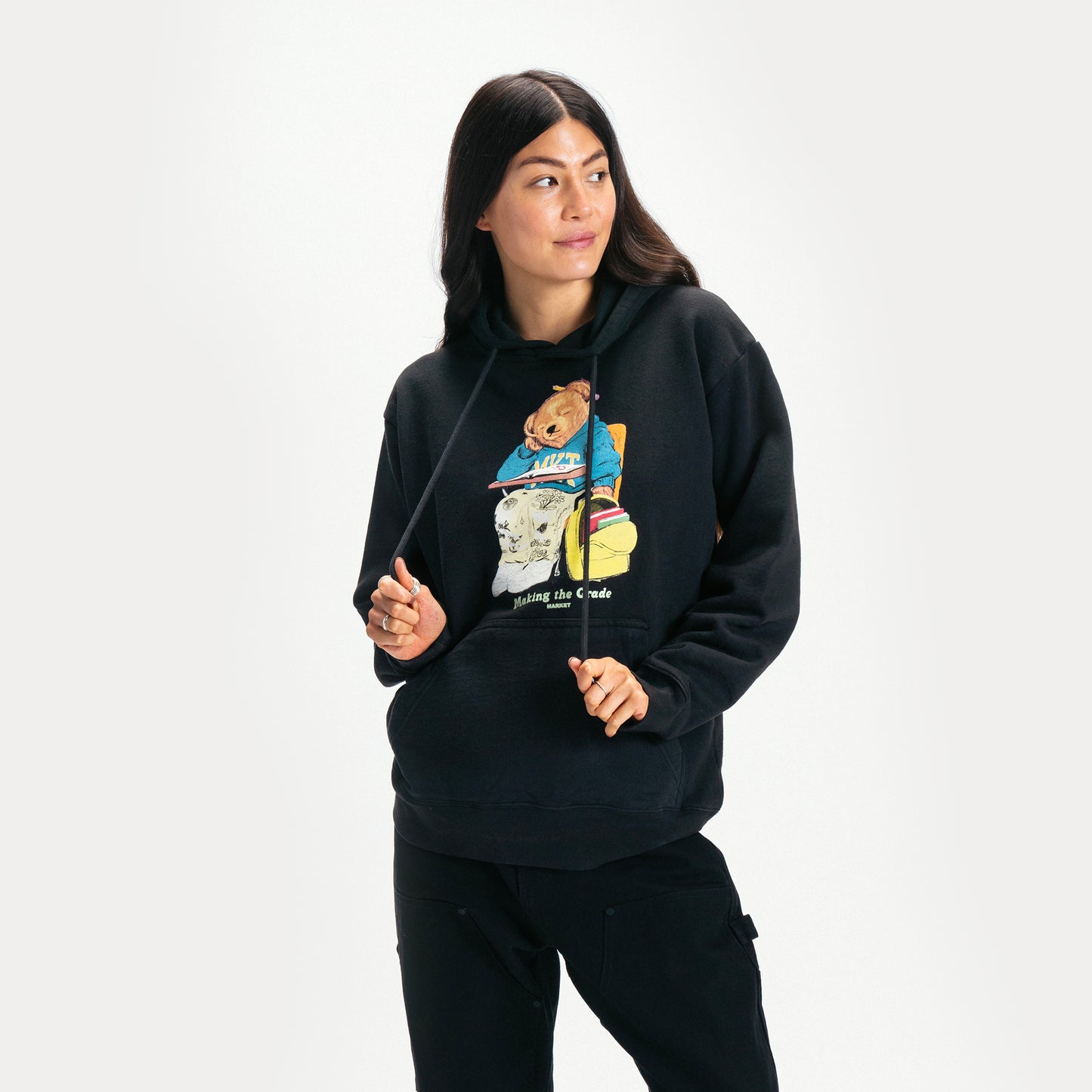 MAKING THE GRADE BEAR PULLOVER HOODIE