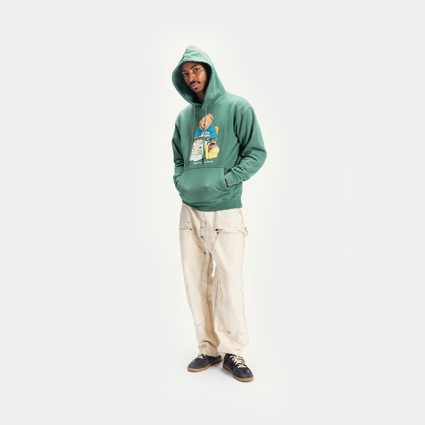 MAKING THE GRADE BEAR PULLOVER HOODIE