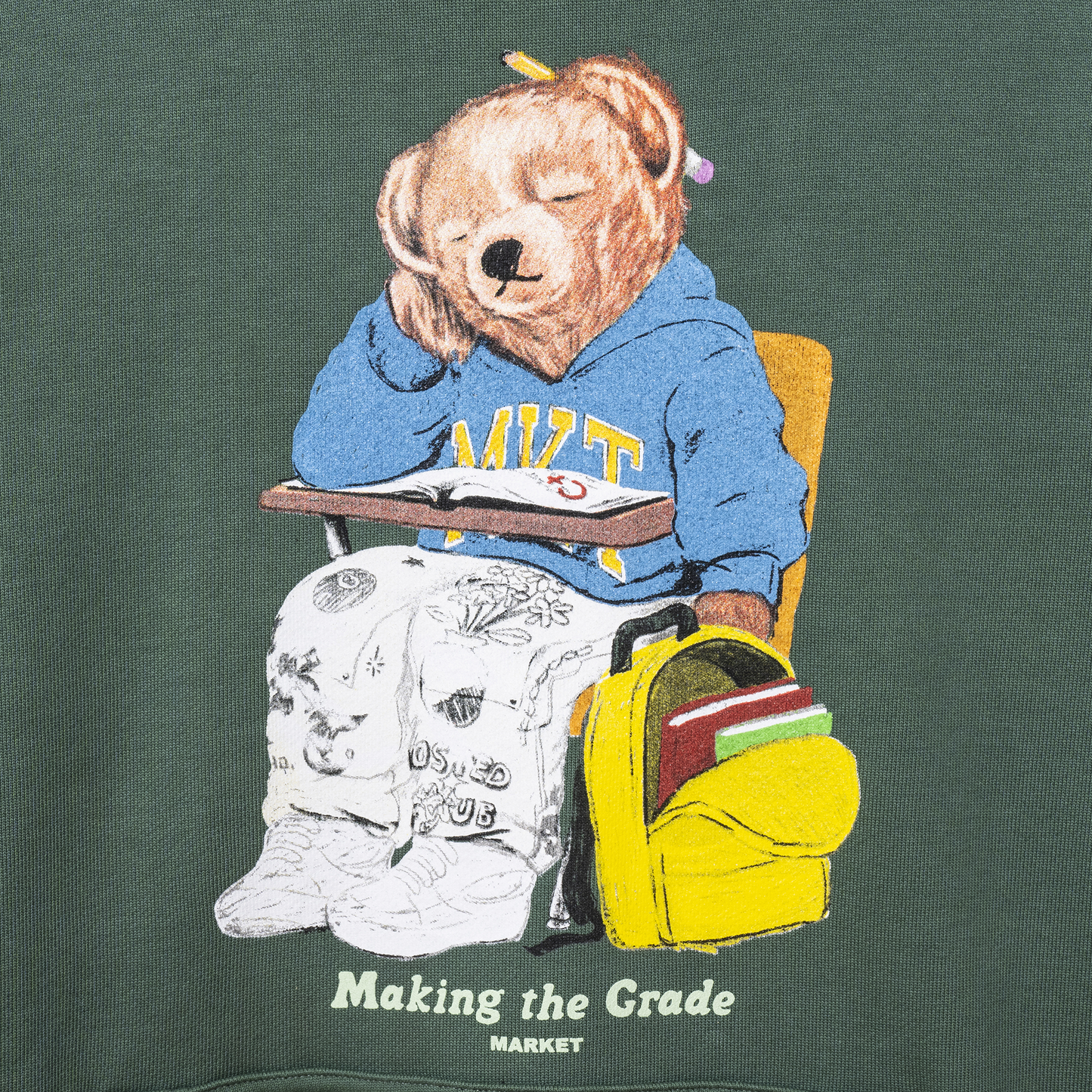 MAKING THE GRADE BEAR PULLOVER HOODIE