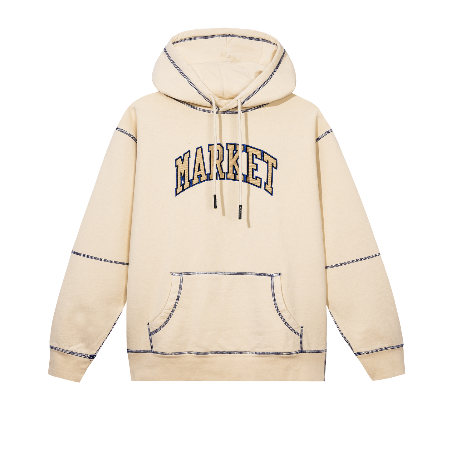 MARKET Studios is clothing brand known for graphic tees and hoodies. The streetwear brand is also known for their hats, beanies, pants, and cut n sew.