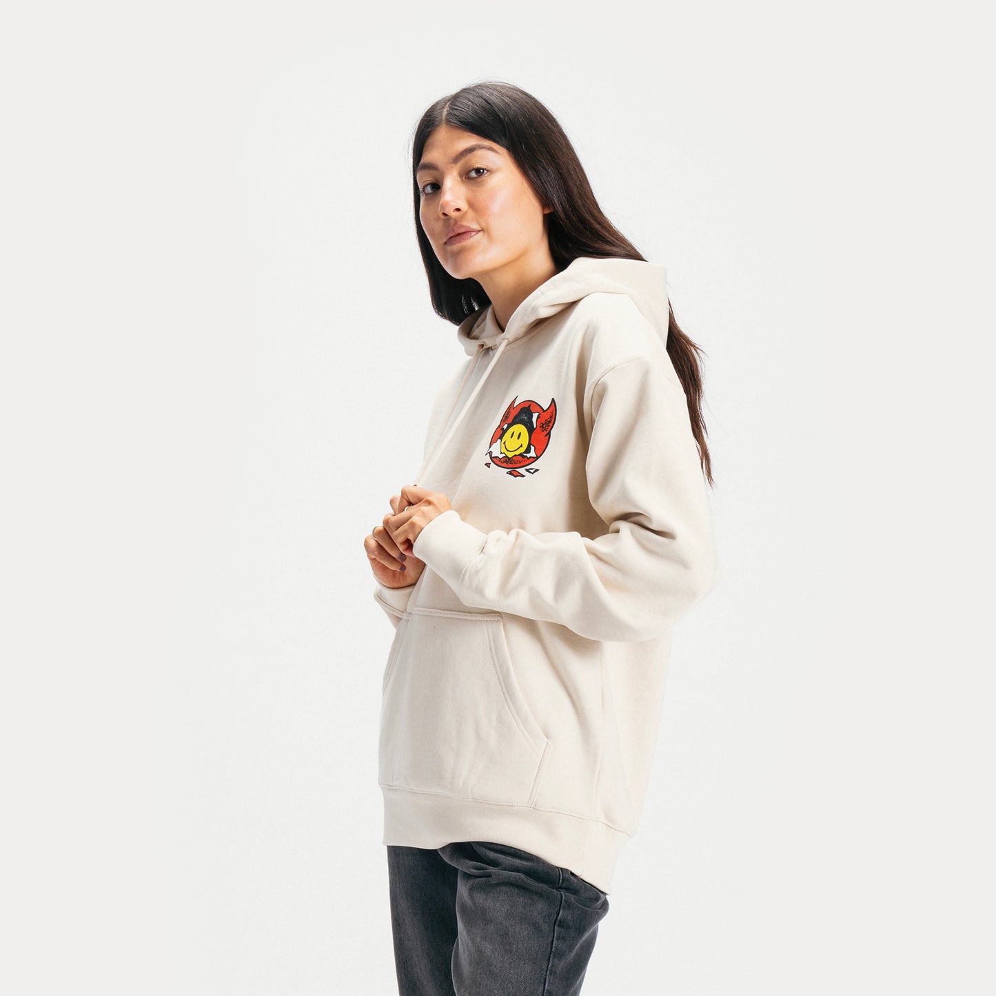 SMILEY INNER PEACE PULLOVER HOODIE