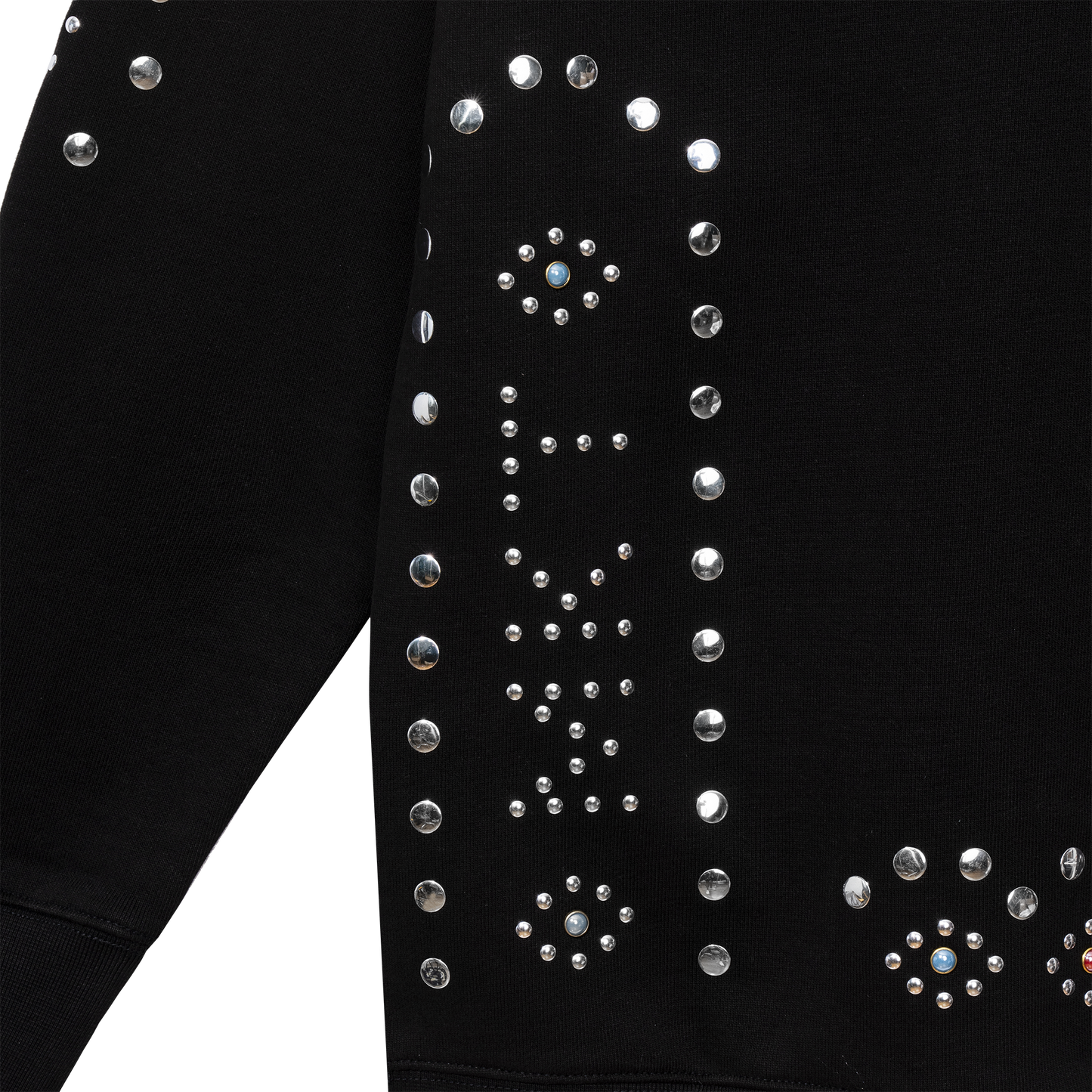 STUDDED PULLOVER HOODIE