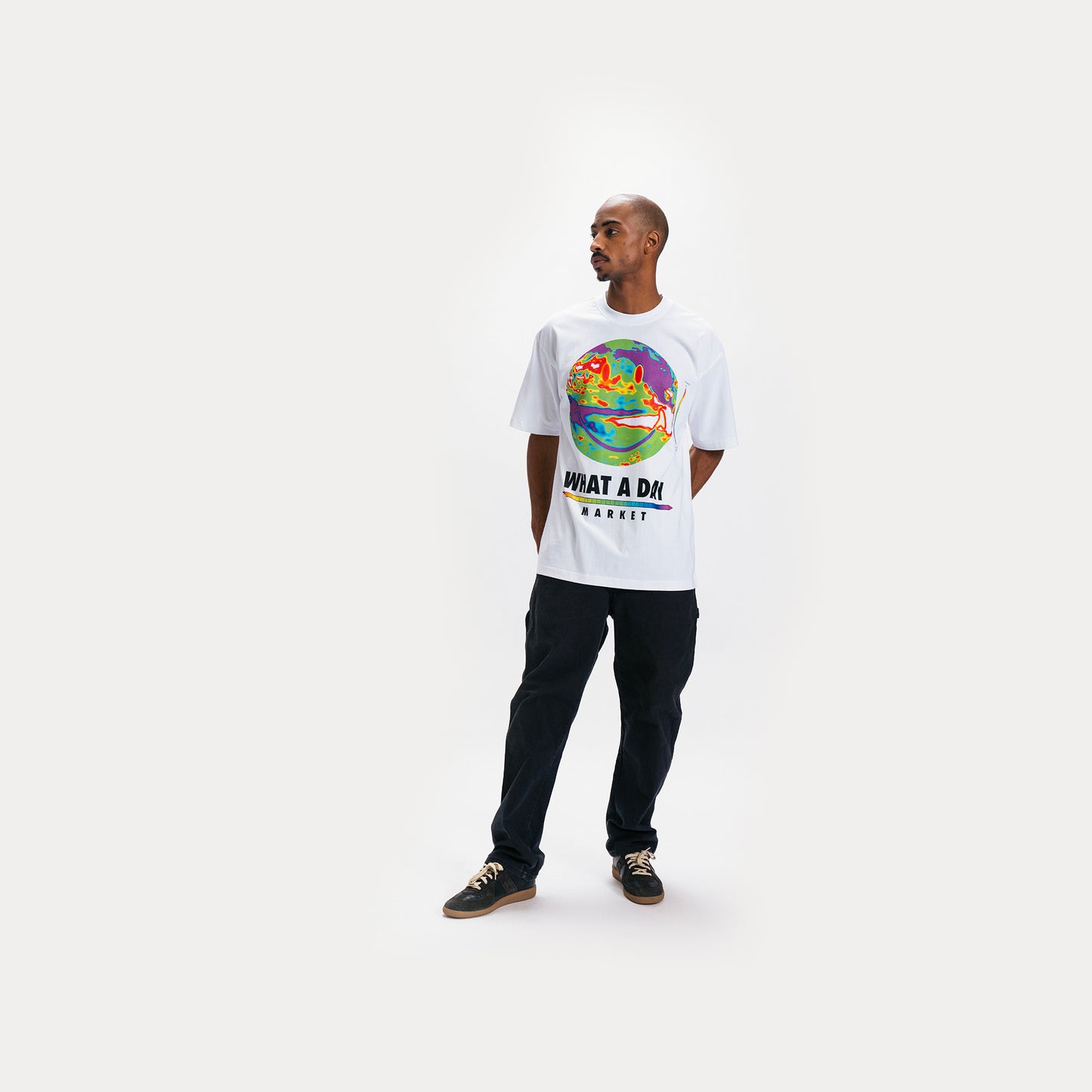 SMILEY WHAT A DAY T-SHIRT
