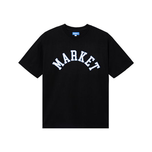 MARKET clothing brand THROWBACK ARC T-SHIRT. Find more graphic tees, hats, hoodies and more at MarketStudios.com. Formally Chinatown Market.