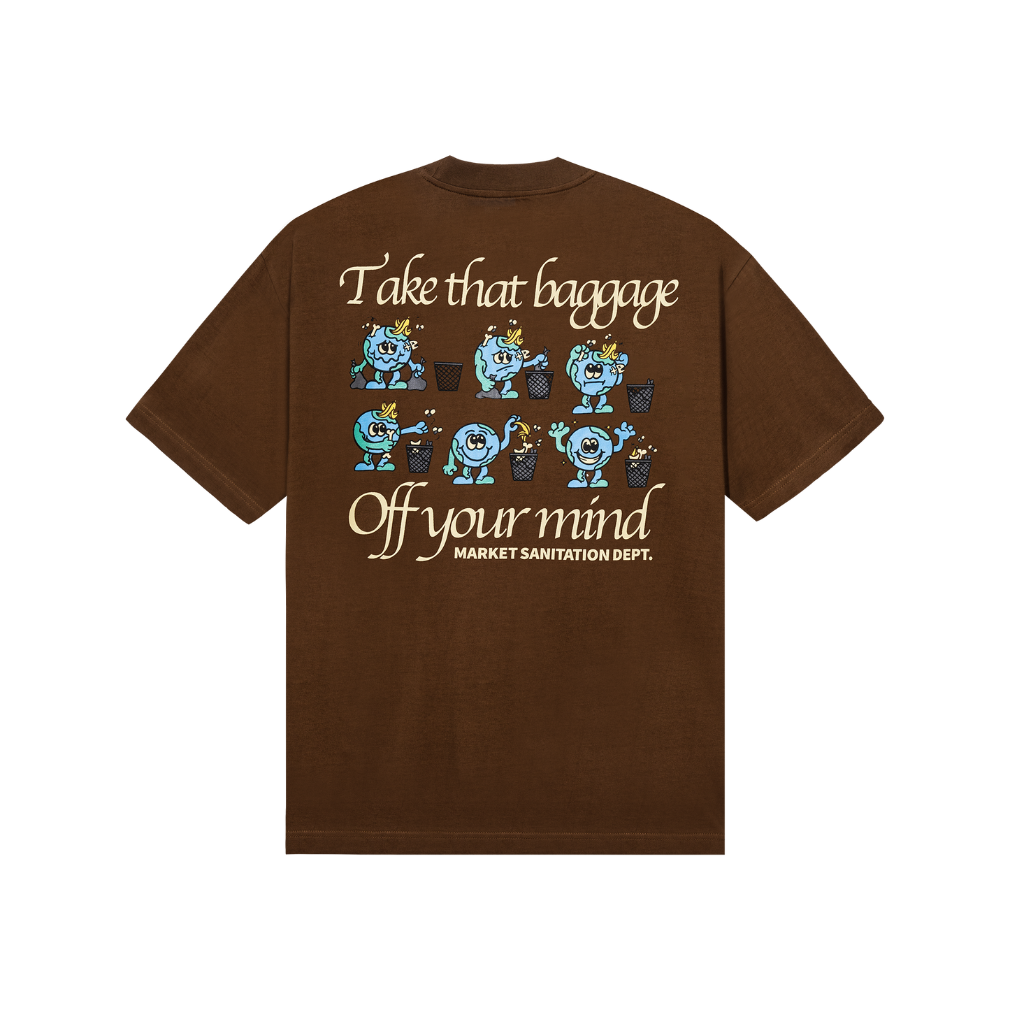 MARKET clothing brand. MARKET graphic tees. Chinatown Market clothing. MARKET Studios t-shirt. 100% Cotton T-Shirt. Graphic Streetwear Tee Shirt. Sanitation Dept T-Shirt