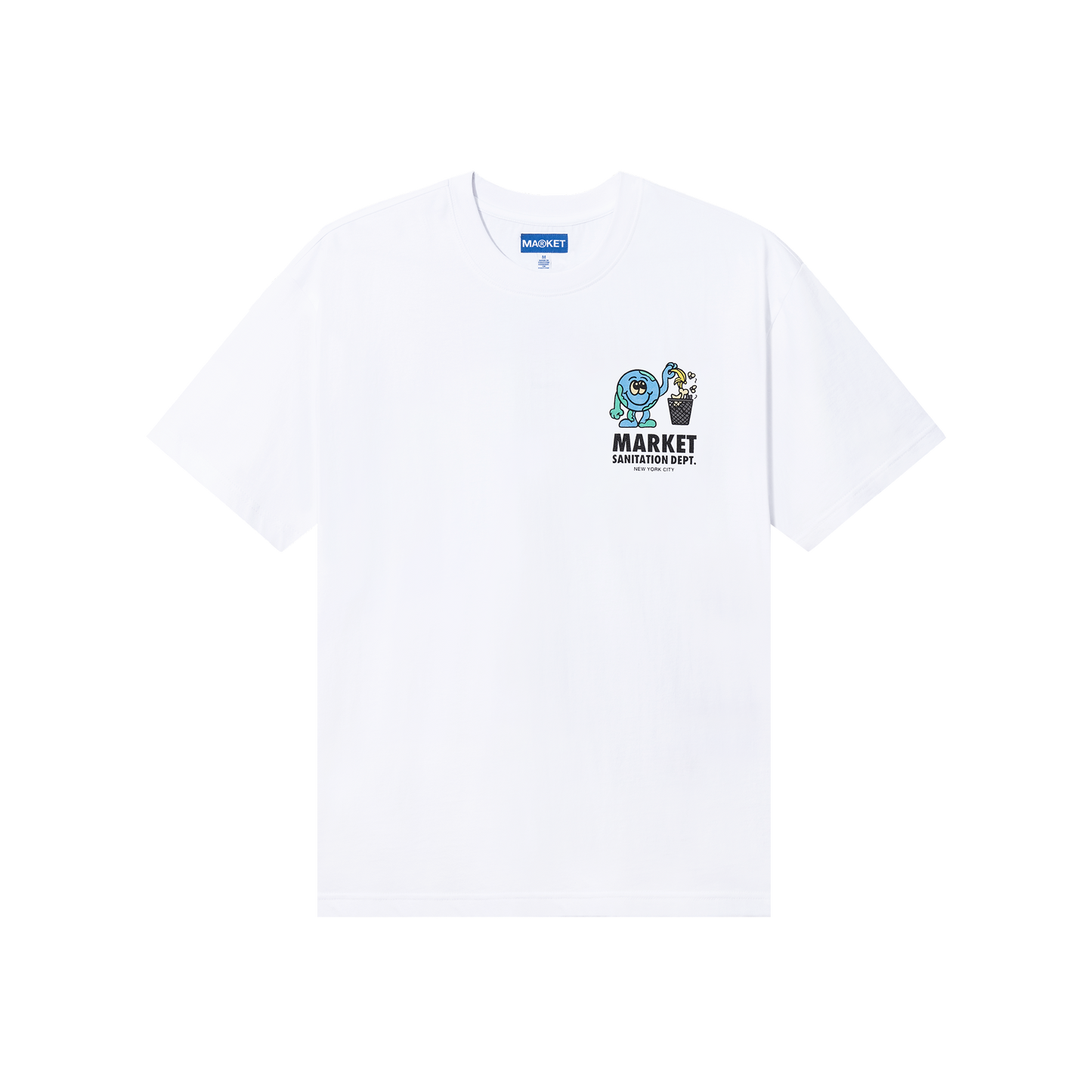 MARKET clothing brand. MARKET graphic tees. Chinatown Market clothing. MARKET Studios t-shirt. 100% Cotton T-Shirt. Graphic Streetwear Tee Shirt. Sanitation Dept T-Shirt