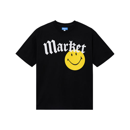 MARKET clothing brand SMILEY GOTHIC T-SHIRT. Find more graphic tees, hats, hoodies and more at MarketStudios.com. Formally Chinatown Market.