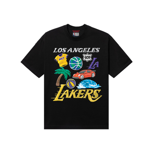 MARKET clothing brand MARKET LAKERS T-SHIRT. Find more graphic tees, hats, hoodies and more at MarketStudios.com. Formally Chinatown Market.