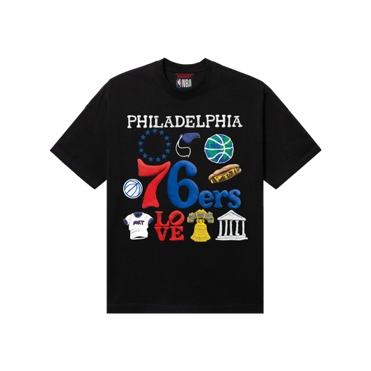 MARKET clothing brand MARKET 76ERS T-SHIRT Find more graphic tees, hats, hoodies and more at MarketStudios.com. Formally Chinatown Market.