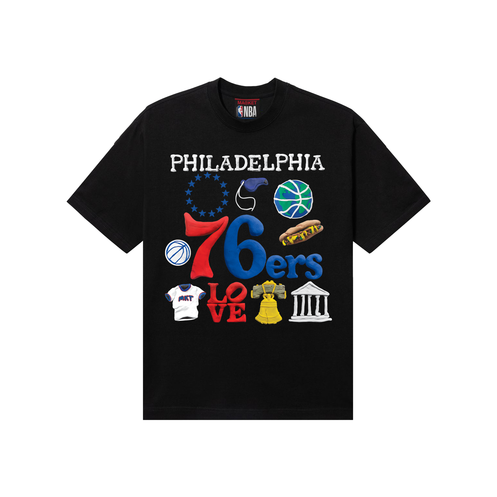 MARKET clothing brand MARKET 76ERS T-SHIRT Find more graphic tees, hats, hoodies and more at MarketStudios.com. Formally Chinatown Market.