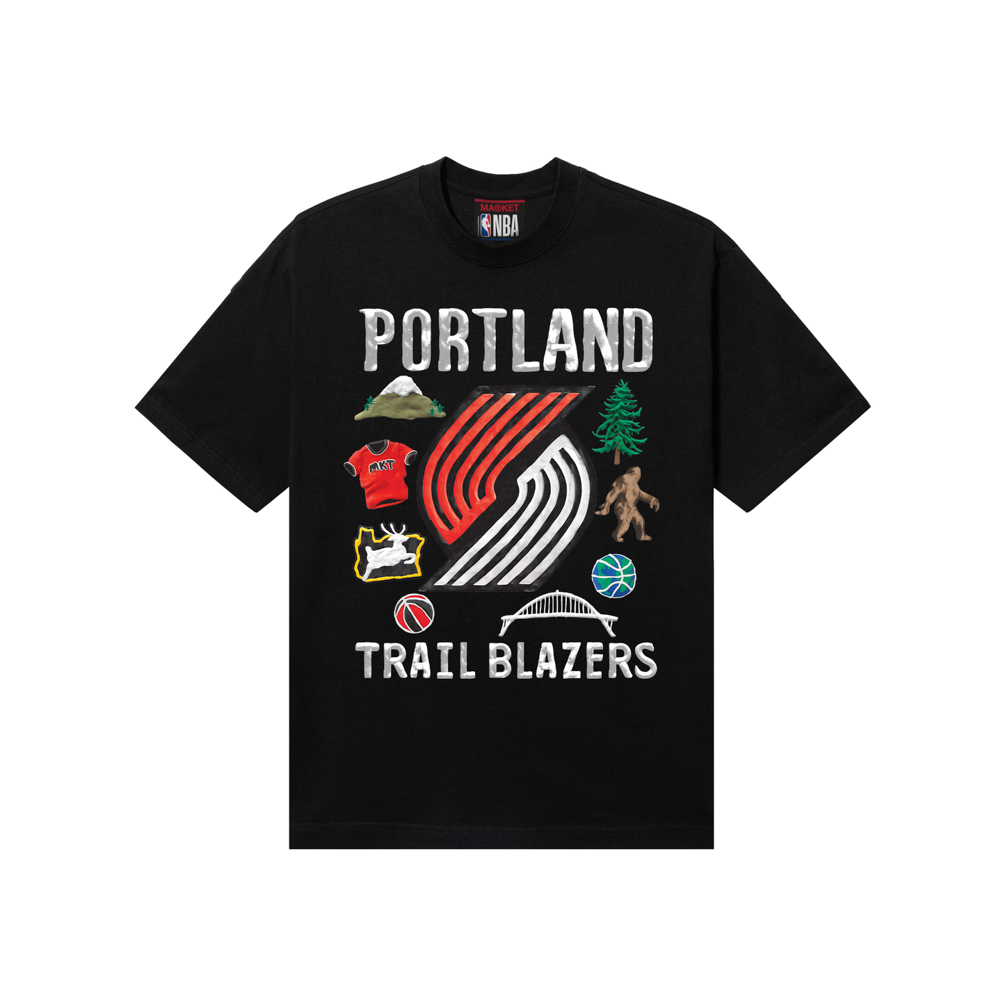 MARKET clothing brand MARKET TRAIL BLAZERS T-SHIRT. Find more graphic tees, hats, hoodies and more at MarketStudios.com. Formally Chinatown Market.