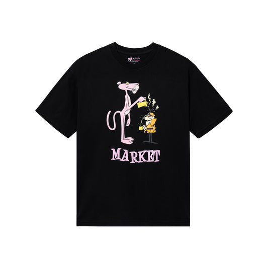 MARKET clothing brand PINK PANTHER POUROVER T-SHIRT. Find more graphic tees, hats, hoodies and more at MarketStudios.com. Formally Chinatown Market.