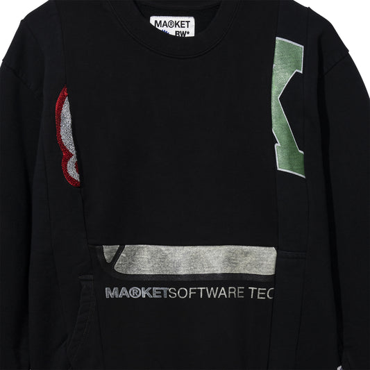 MARKET clothing brand RW MARKET REWORKED 6 PANEL CREWNECK SWEATSHIRT. Find more graphic tees and hoodies at MarketStudios.com. Formally Chinatown Market.