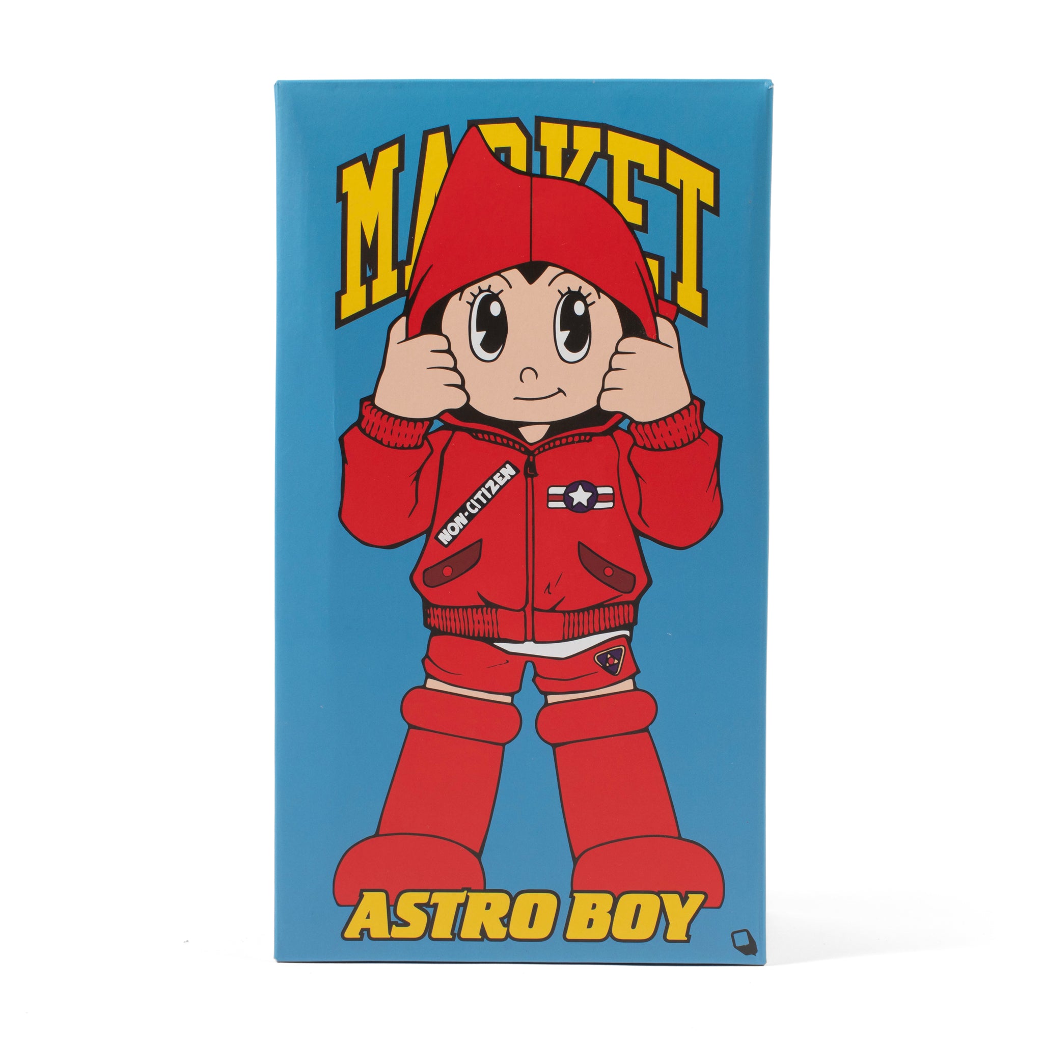 MARKET clothing brand SMILEY TOYQUBE ASTRO BOY HOODIE FIGURE. Find more homegoods and graphic tees at MarketStudios.com. Formally Chinatown Market.