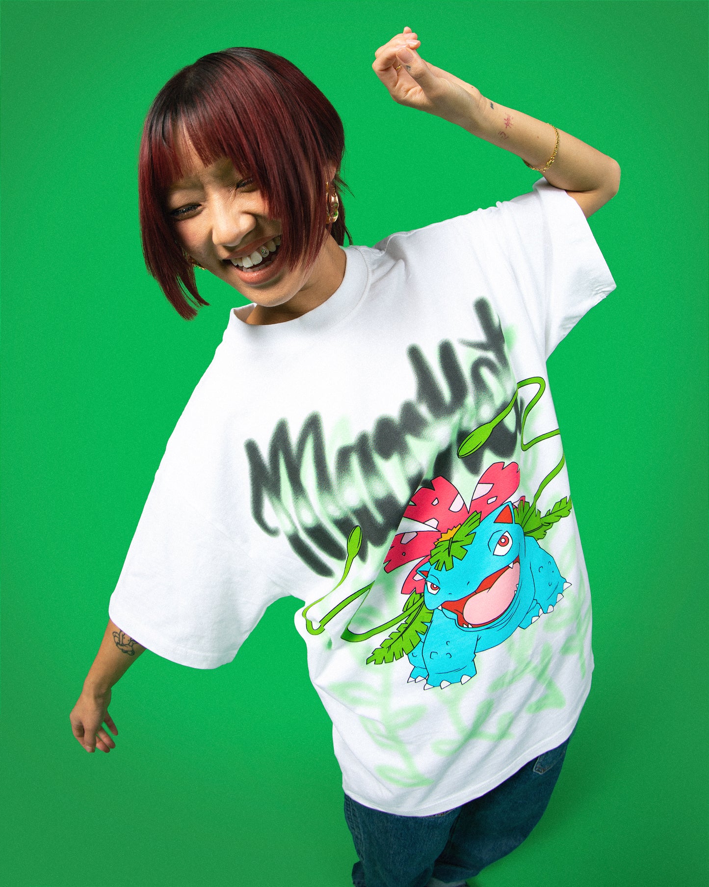 GRASS TYPE AIRBRUSH T-SHIRT