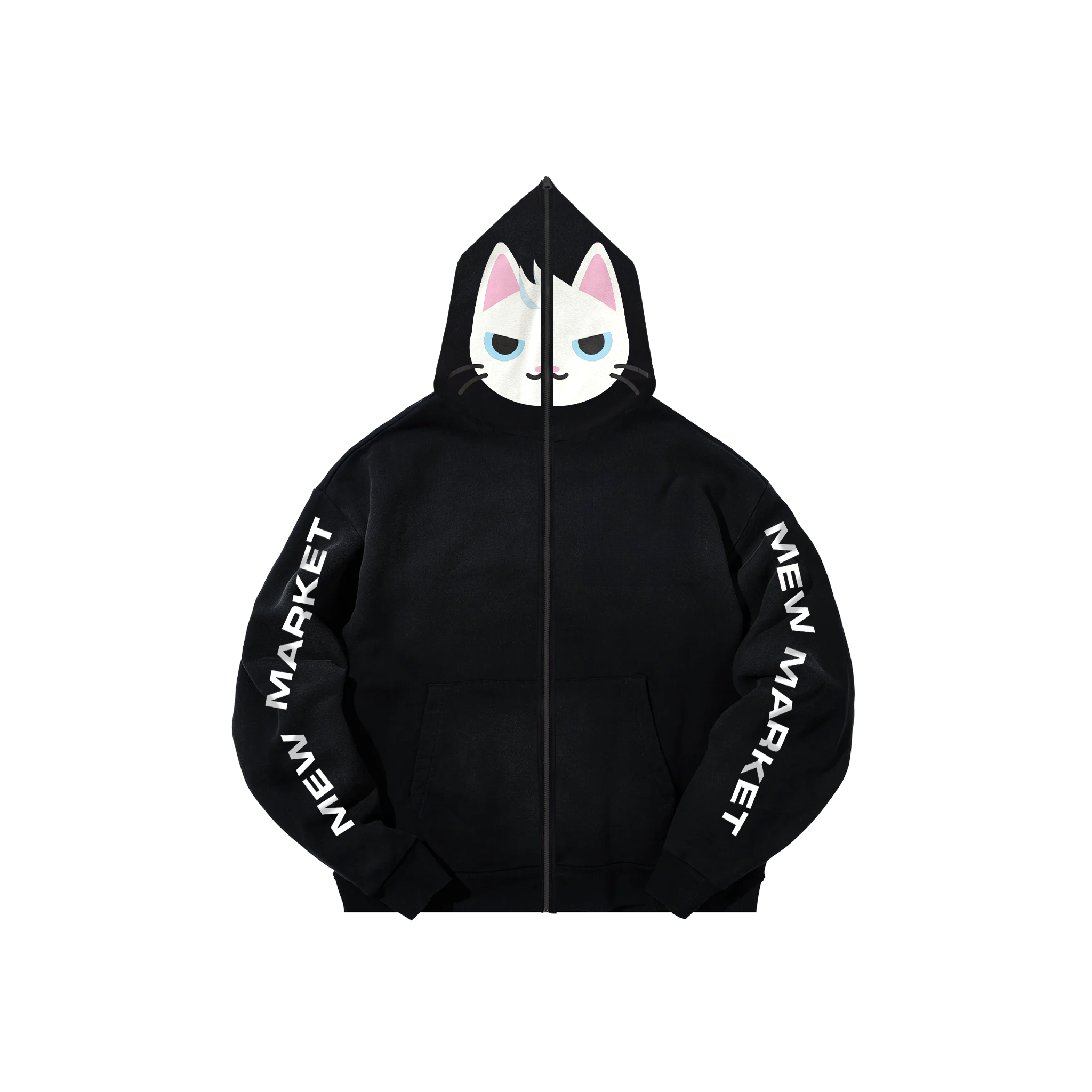 MEW MARKET KITTY FULL ZIP HOODIE