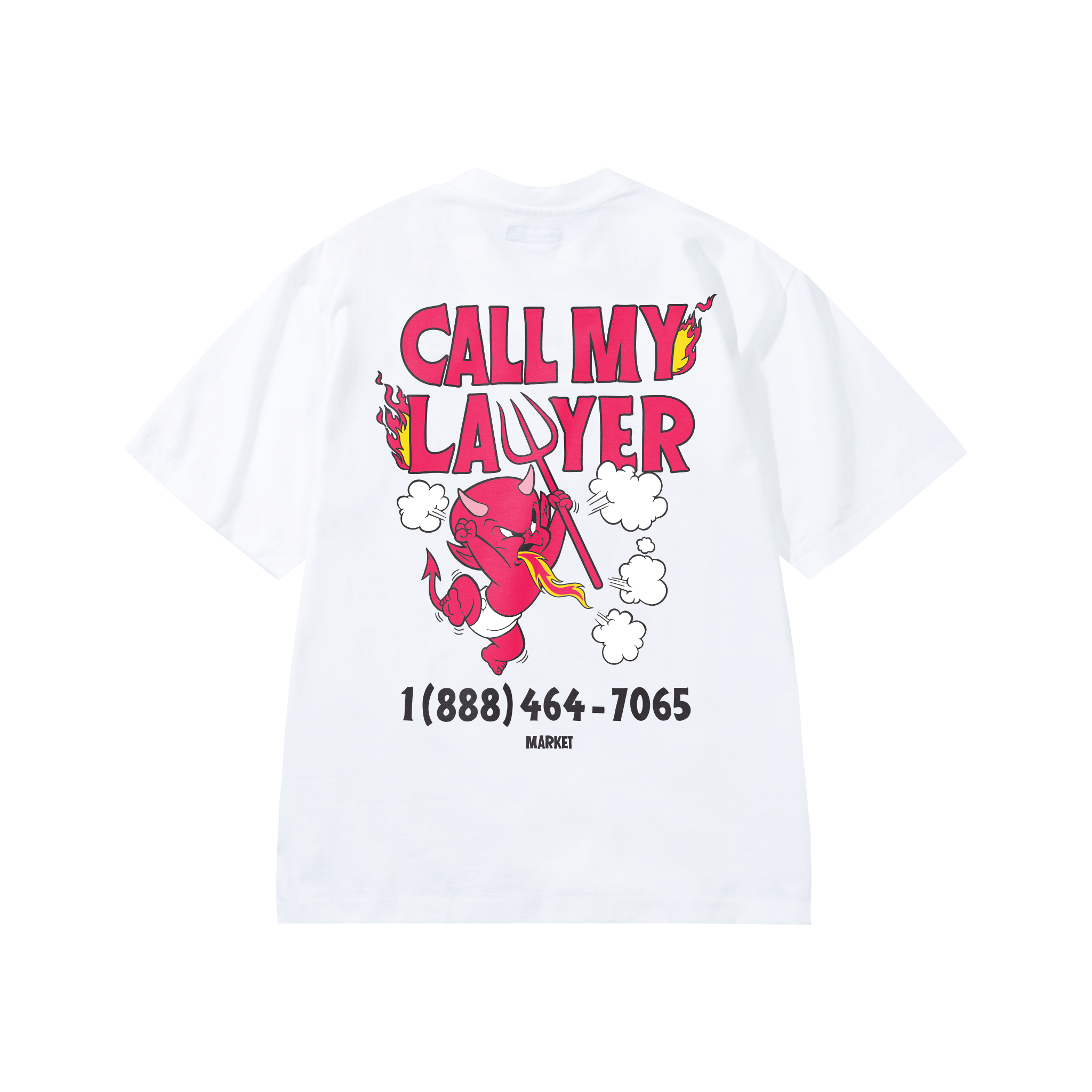 HOT STUFF X MARKET CALL MY LAWYER T-SHIRT