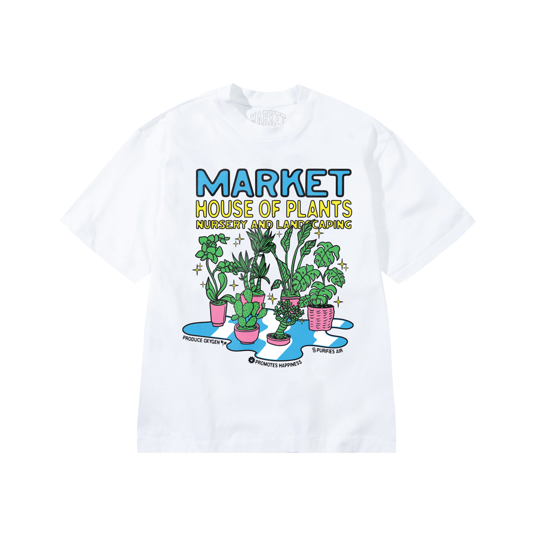 MARKET X LONDON FLOWER MARKET HOUSE PLANTS T-SHIRT