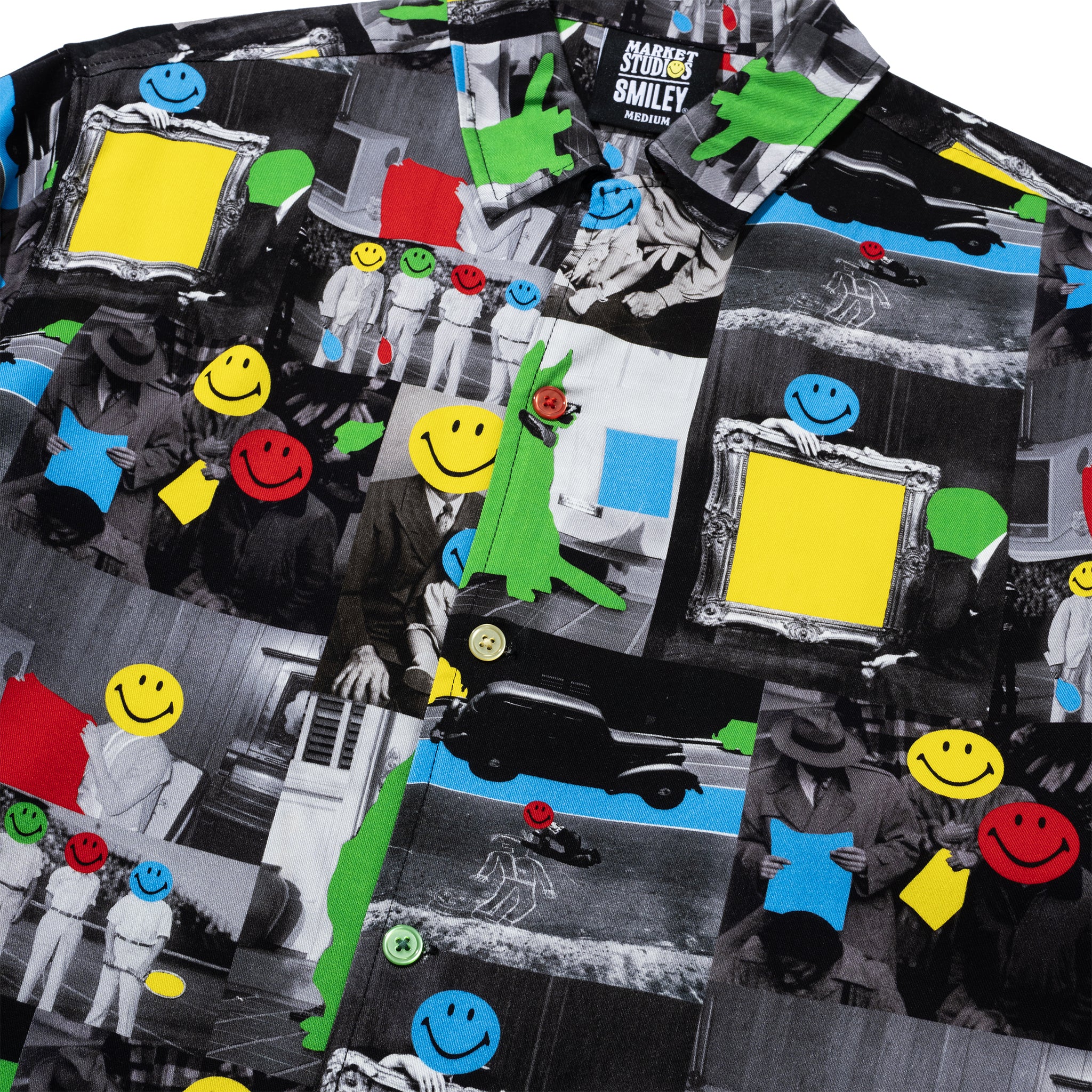 SMILEY COLLAGE SS WOVEN