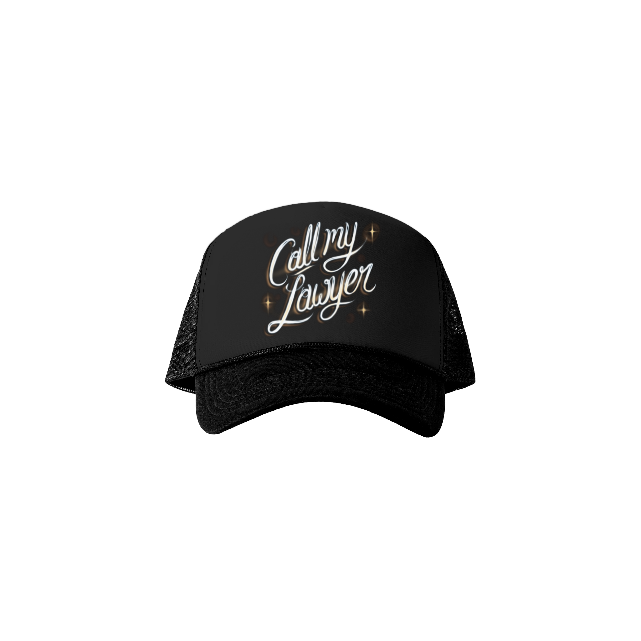 CALL MY LAWYER AIRBRUSH TRUCKER HAT