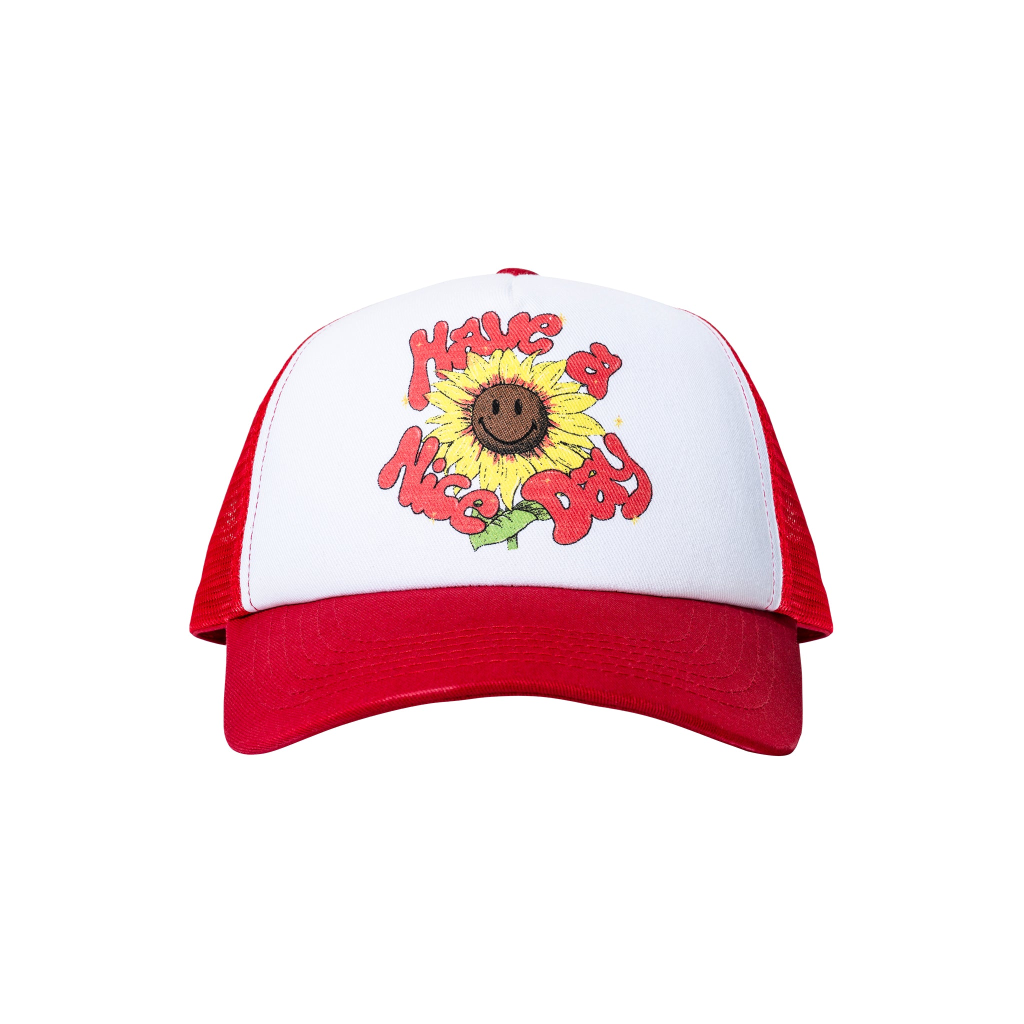 SMILEY SUNFLOWER TRUCKER HAT