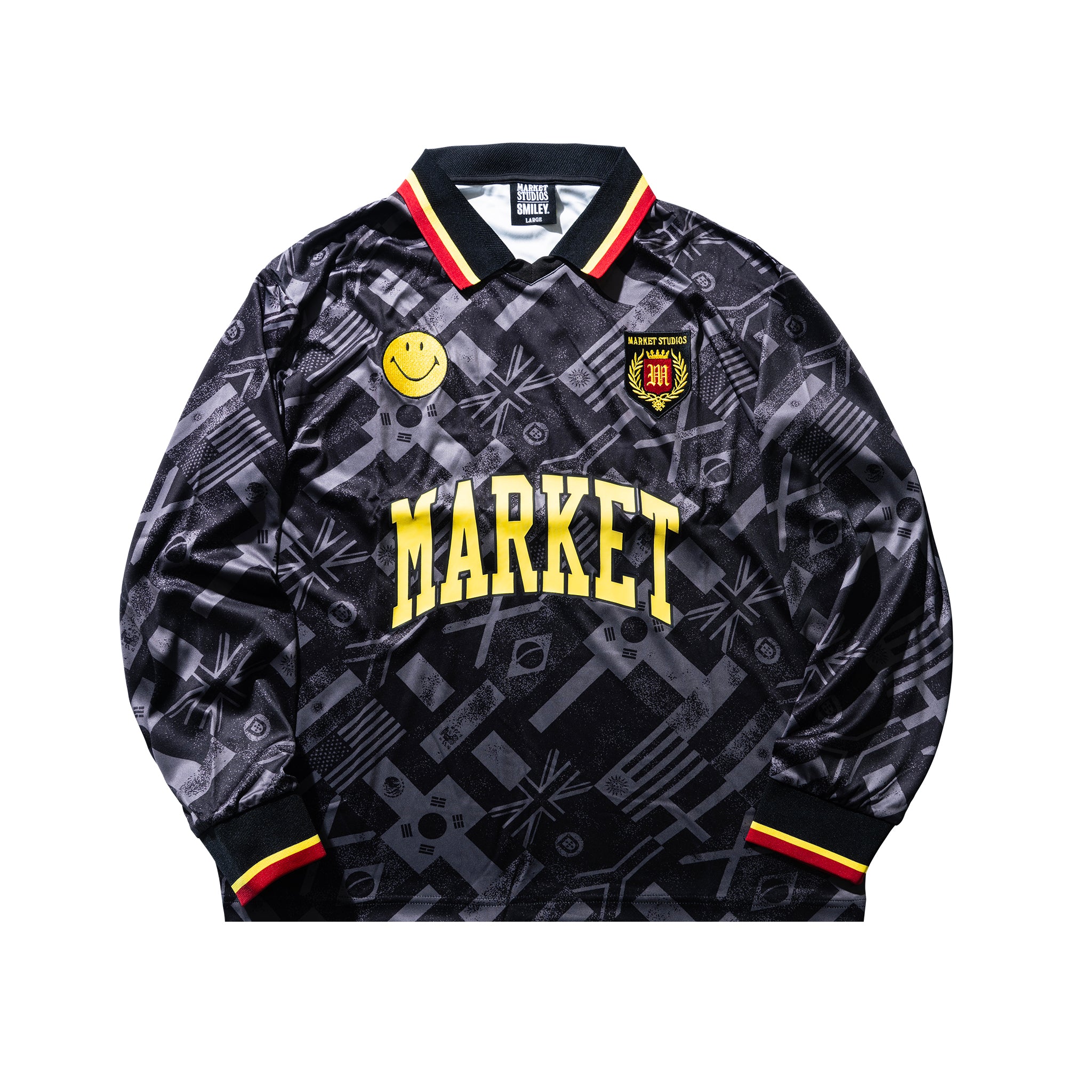 SMILEY INTERNATIONAL FLAGS LS SOCCER JERSEY