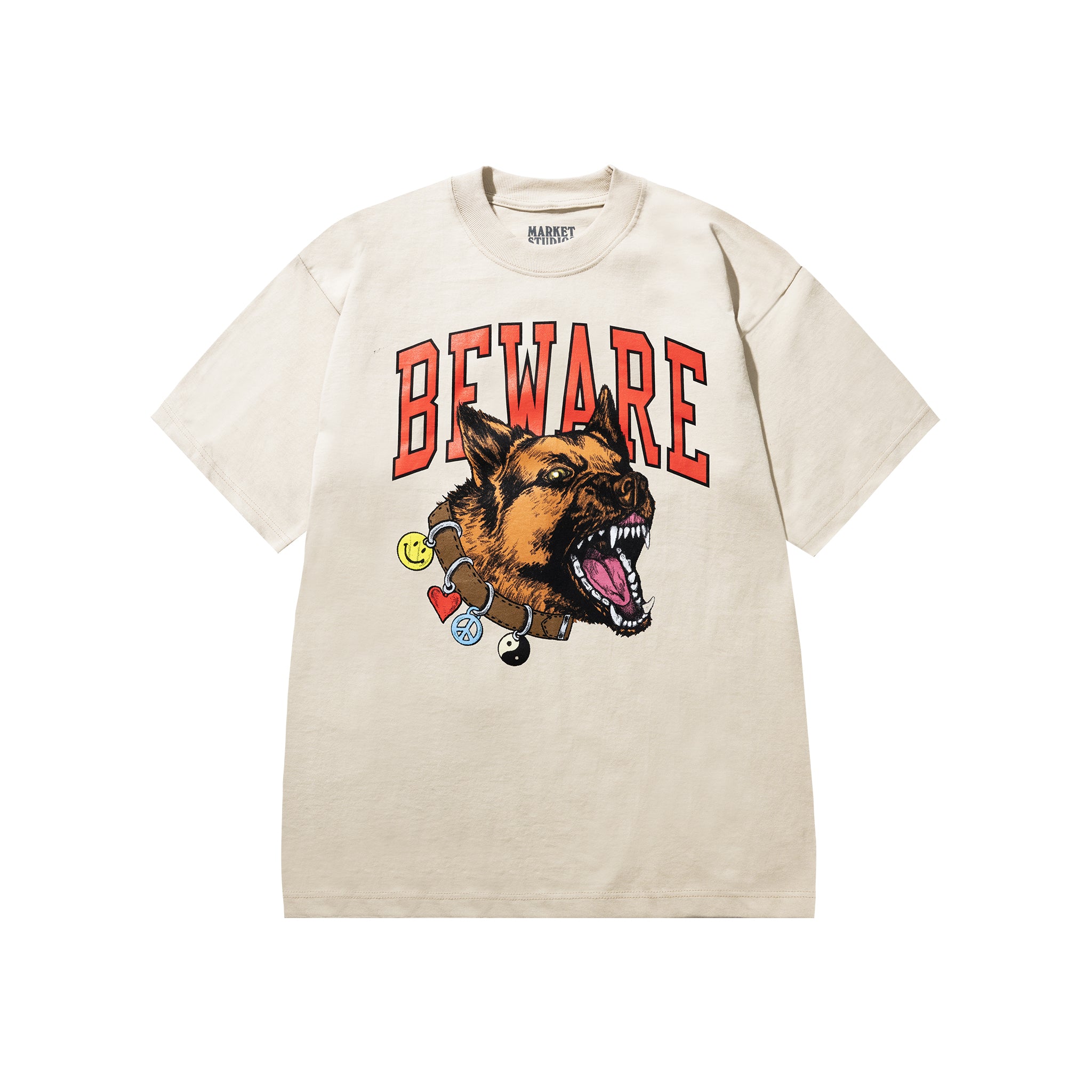 SMILEY BEWARE MY COLLAR T-SHIRT