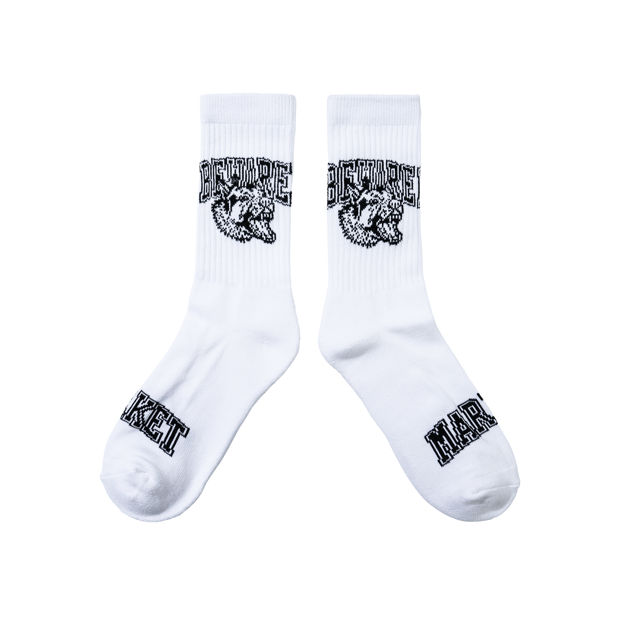 BEWARE CREW SOCKS - WHITE
