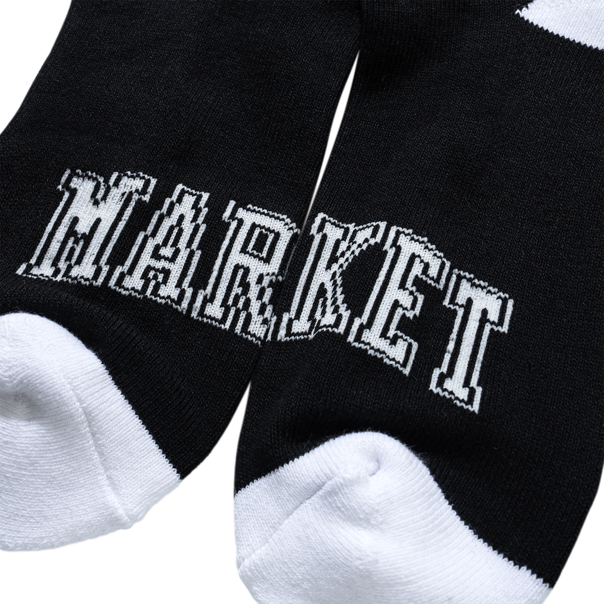 CORE STRIPE CREW SOCKS- BLACK