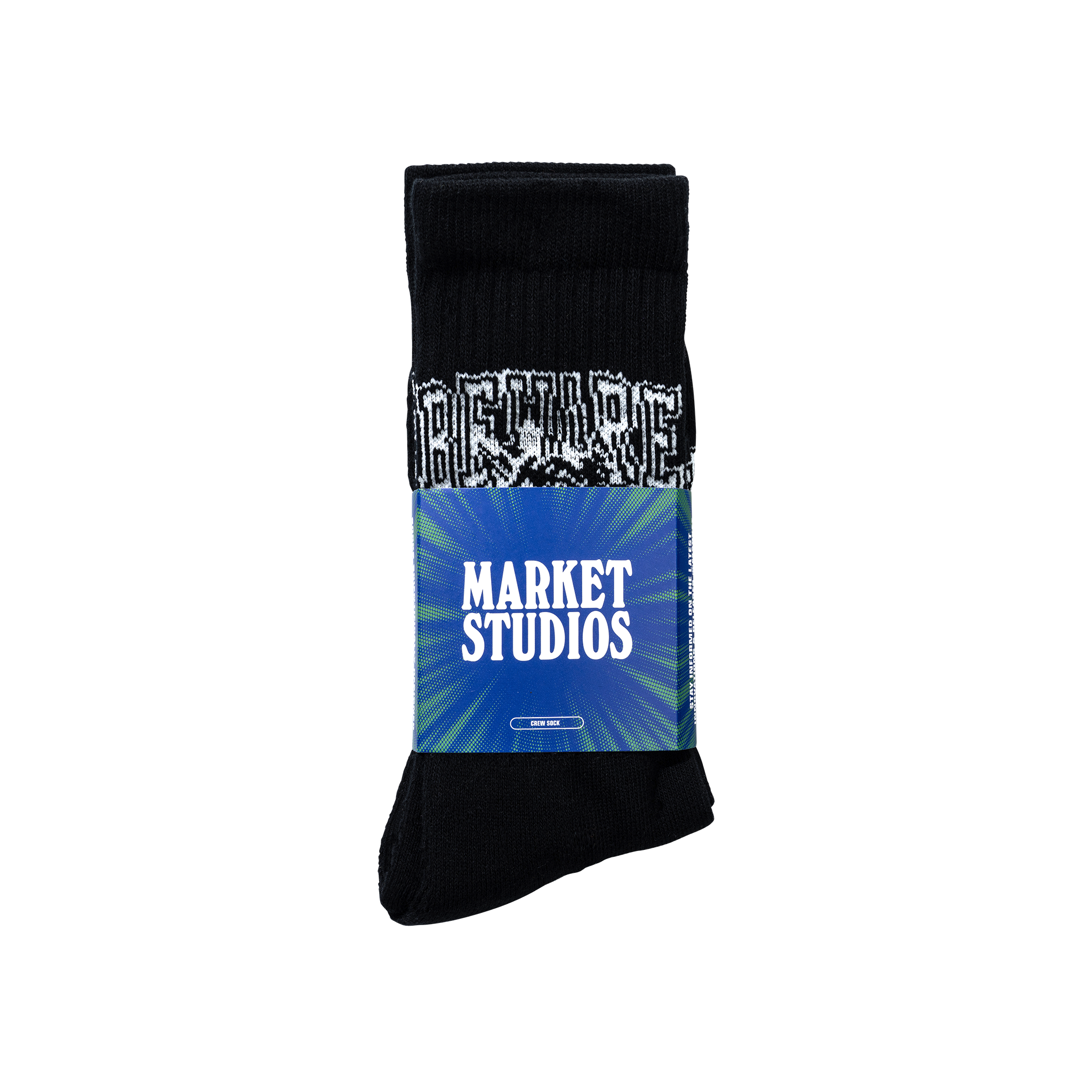 BEWARE CREW SOCKS - BLACK