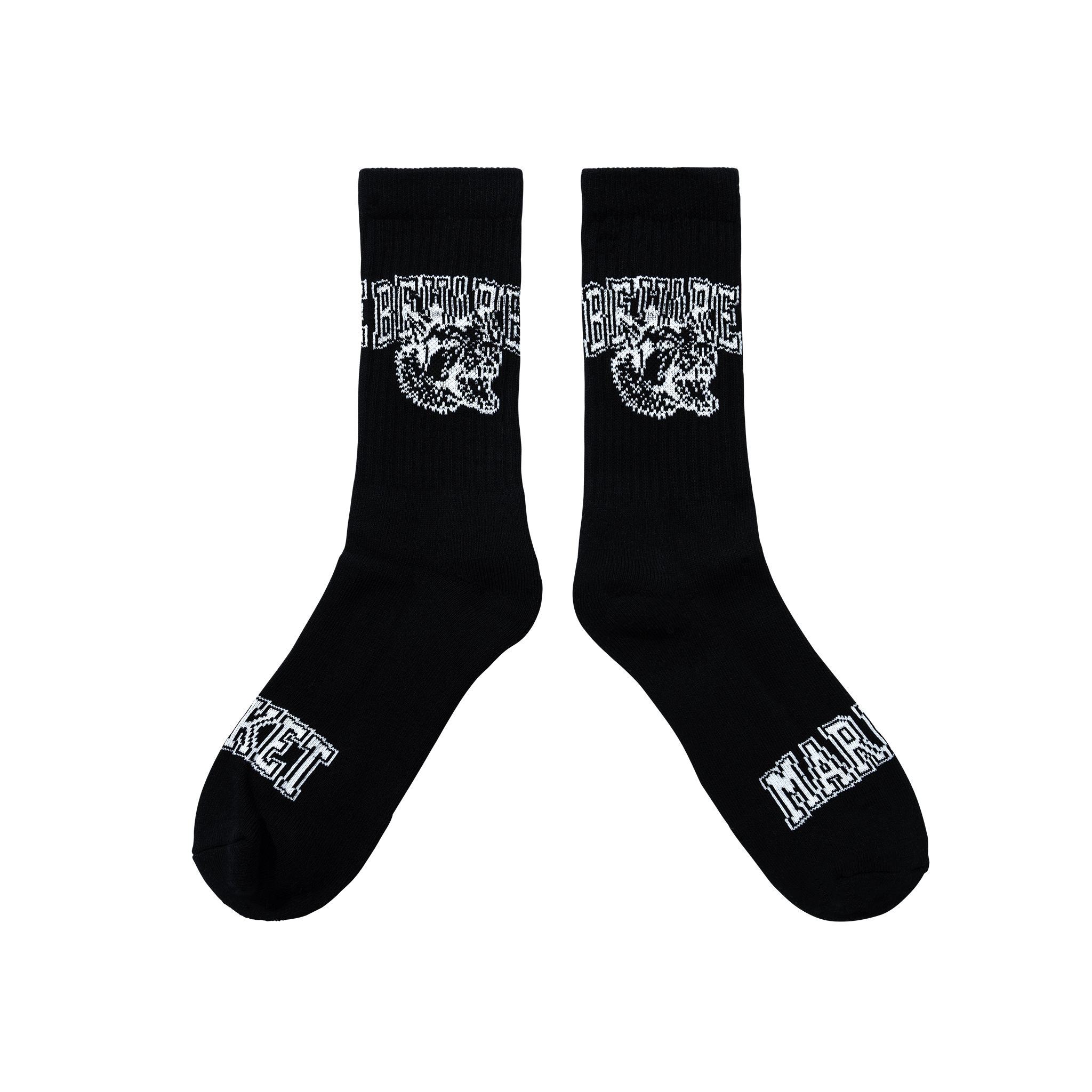 BEWARE CREW SOCKS - BLACK
