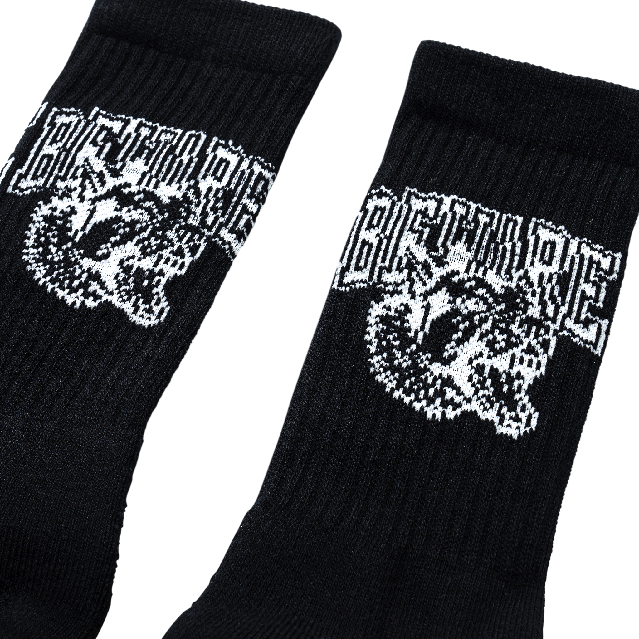 BEWARE CREW SOCKS - BLACK
