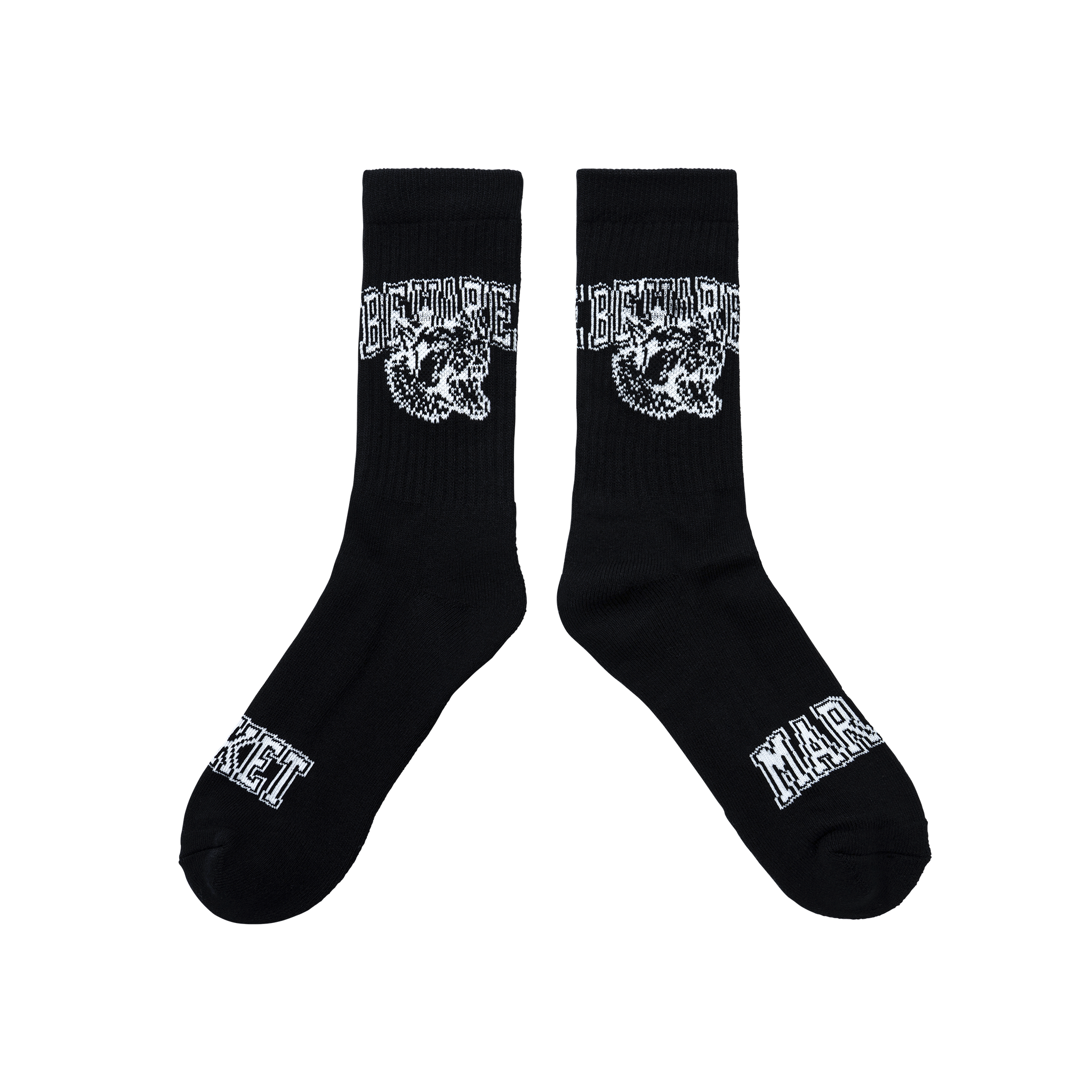BEWARE CREW SOCKS - BLACK