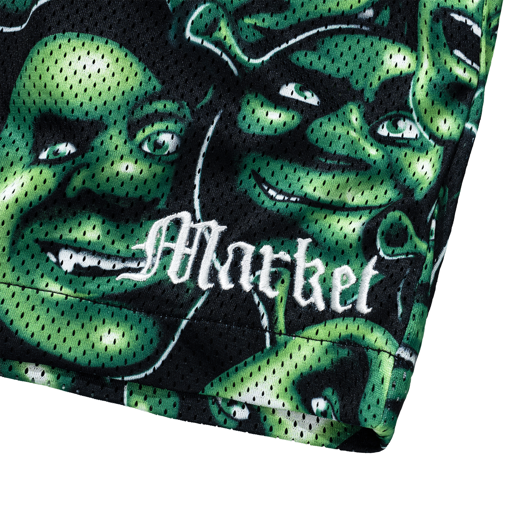 MARKET X SHREK AOP MESH SHORTS