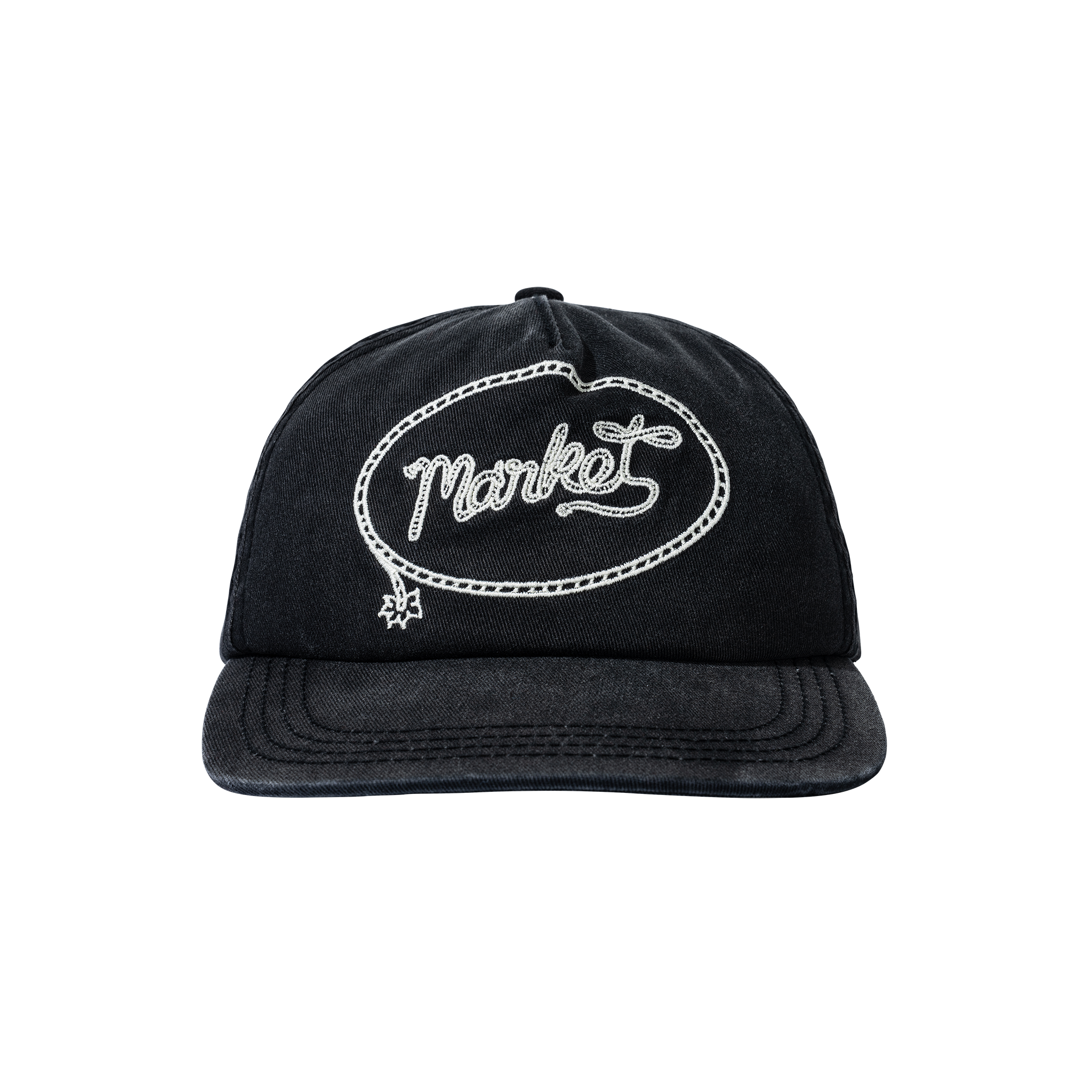 MARKET LASSO LOCKUP 5-PANEL HAT