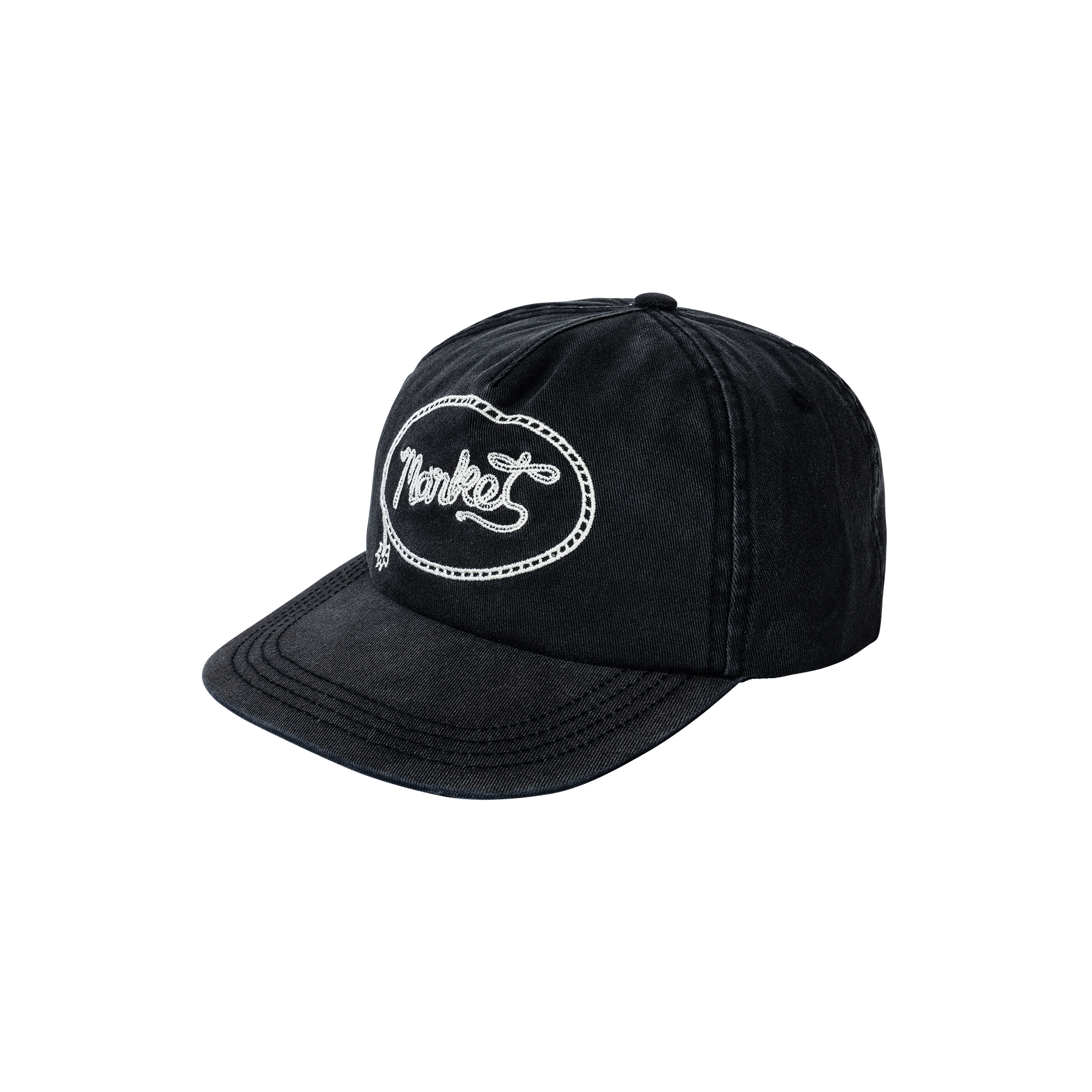 MARKET LASSO LOCKUP 5-PANEL HAT